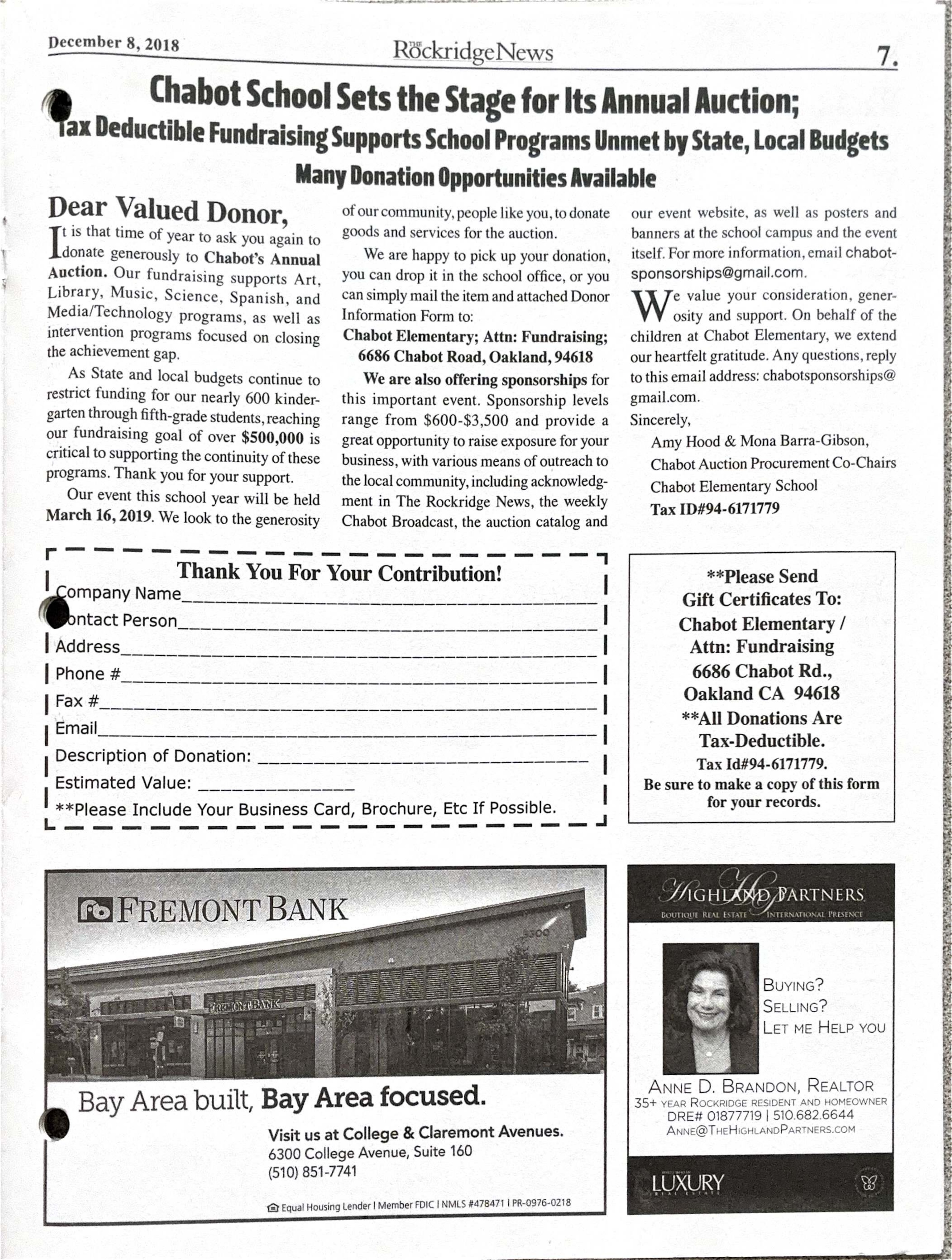 Click to zoom in The Rockridge News, December 2018, page 7