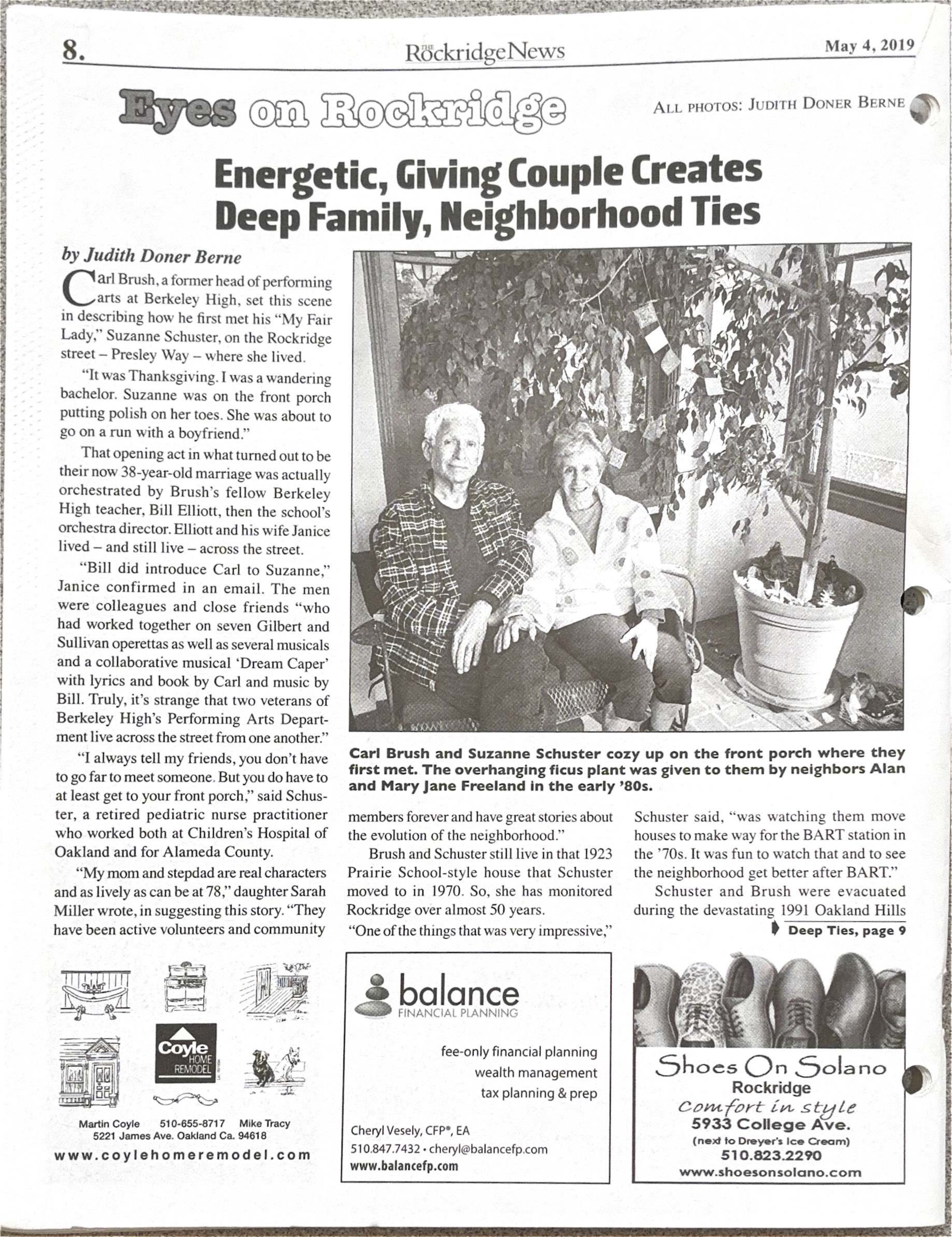 Click to zoom in The Rockridge News, May 2019, page 8
