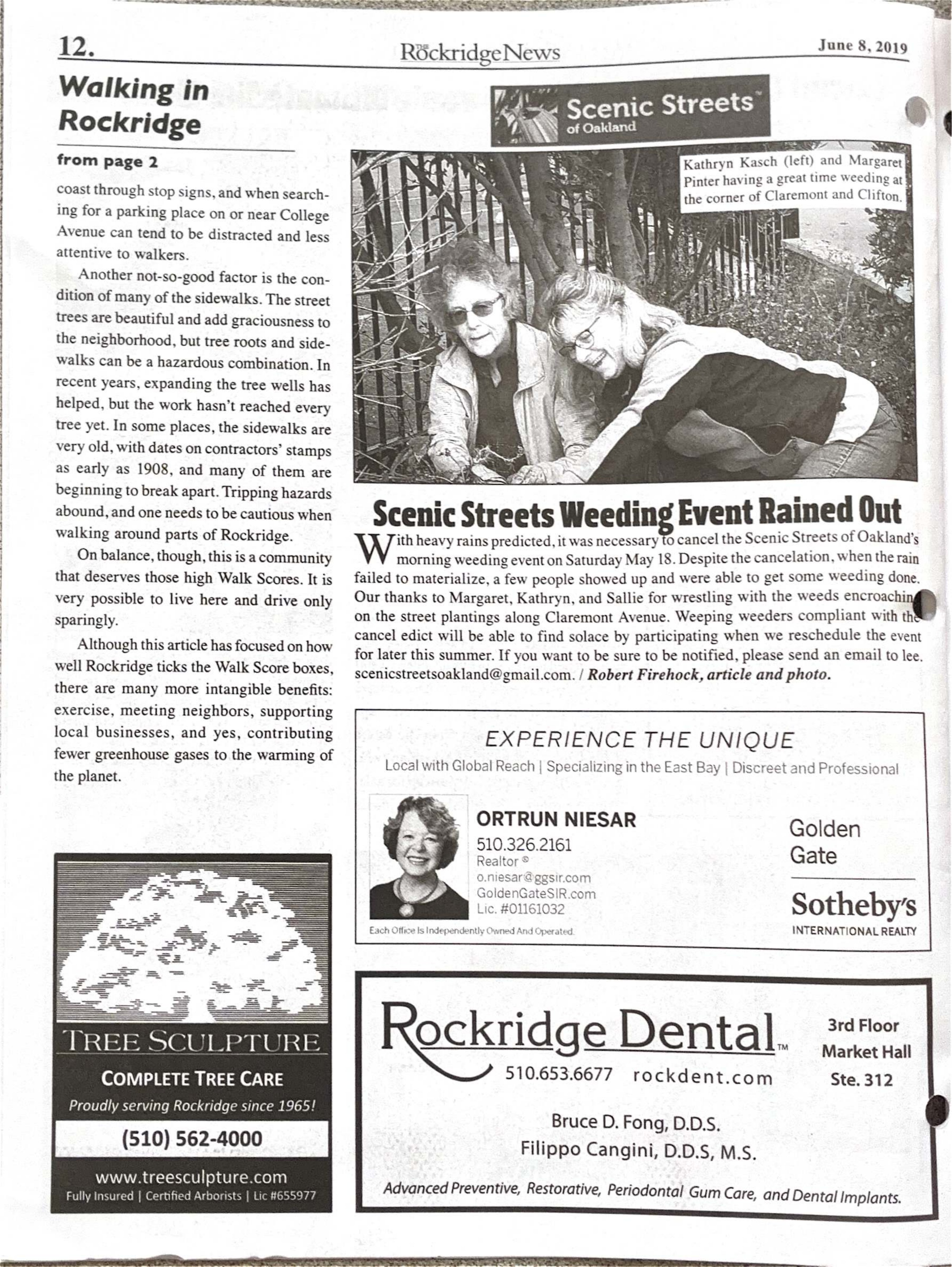 Click to zoom in The Rockridge News, June 2019, page 12