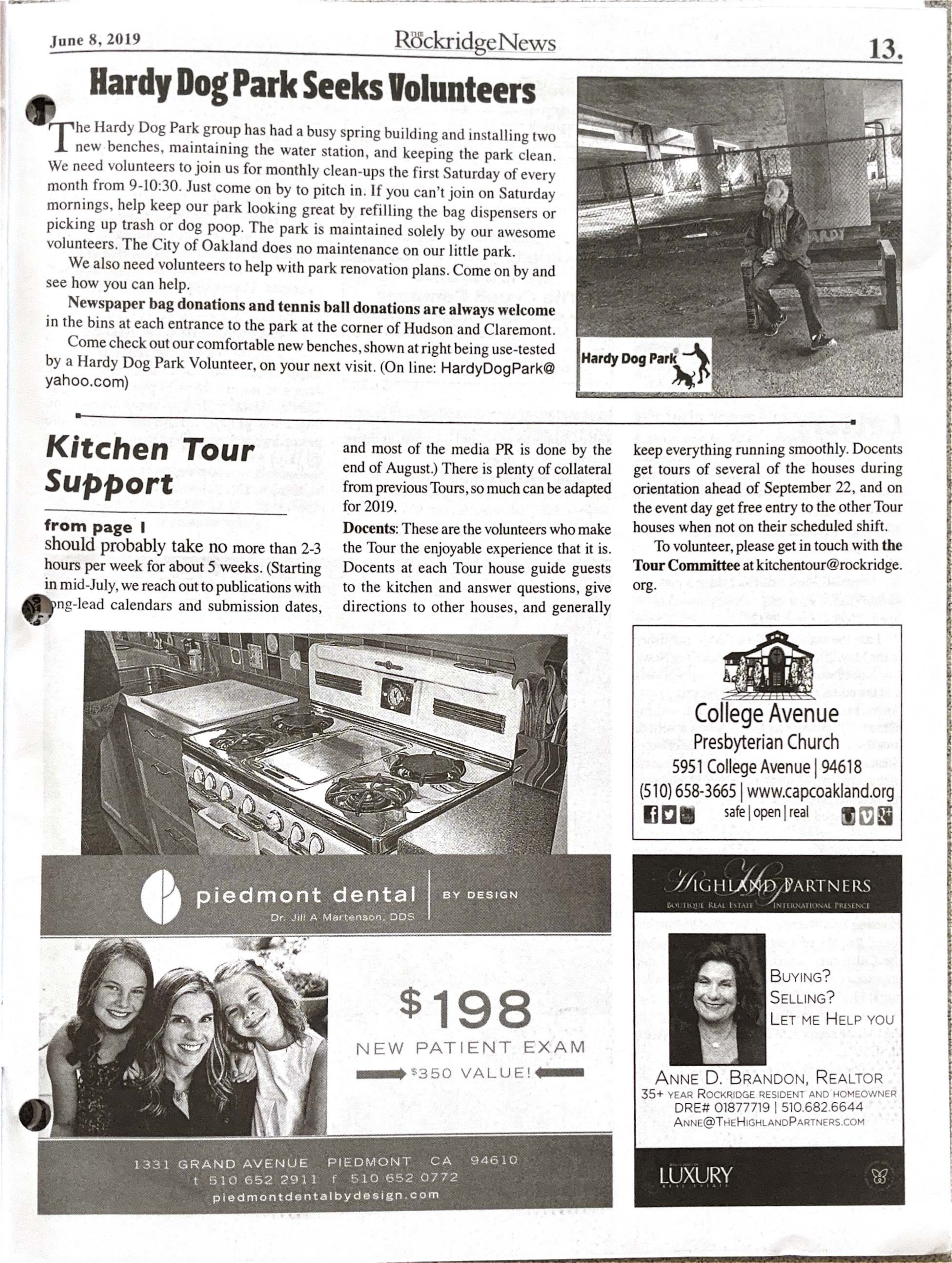 Click to zoom in The Rockridge News, June 2019, page 13