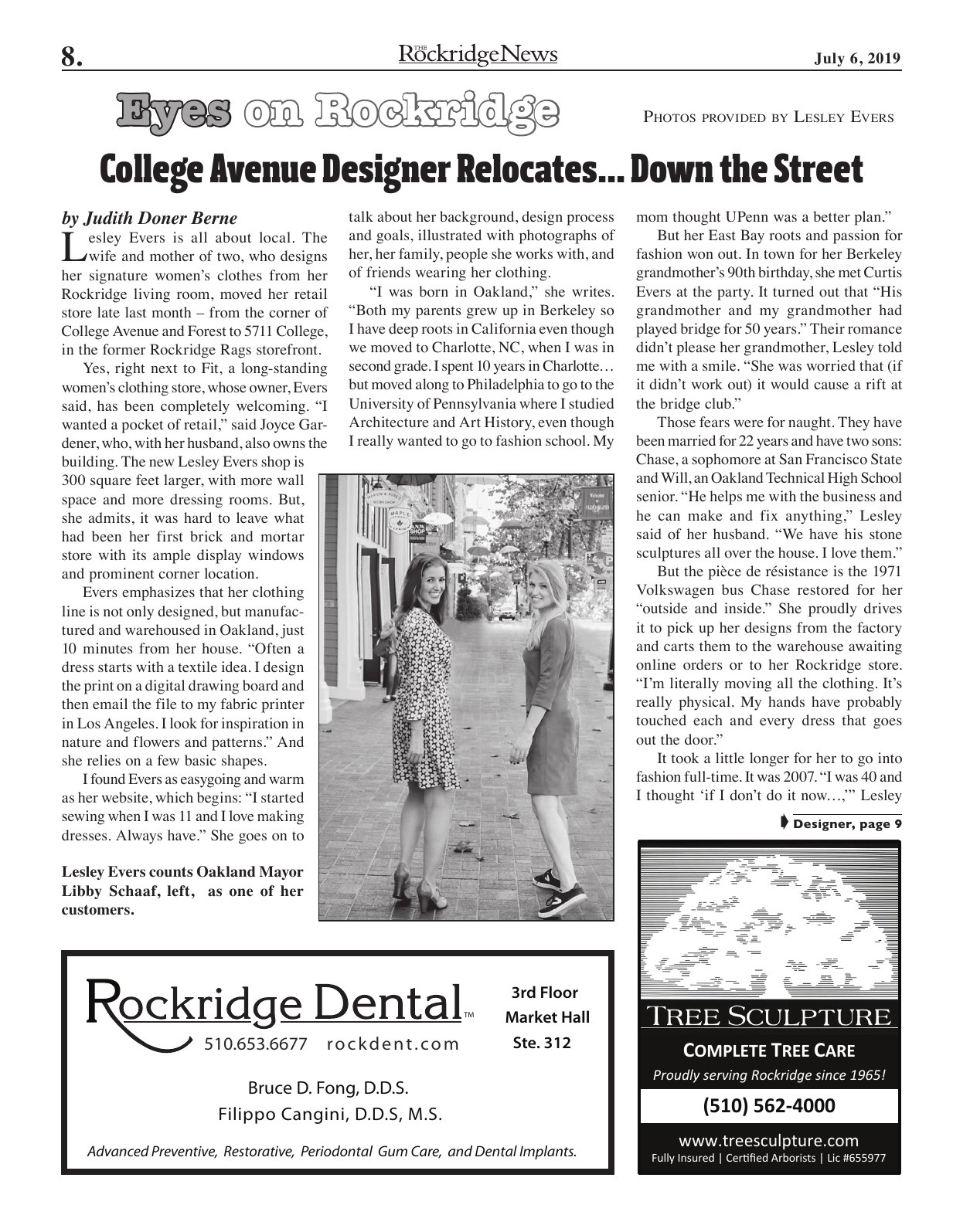 Click to zoom in The Rockridge News, July 2019, page 8