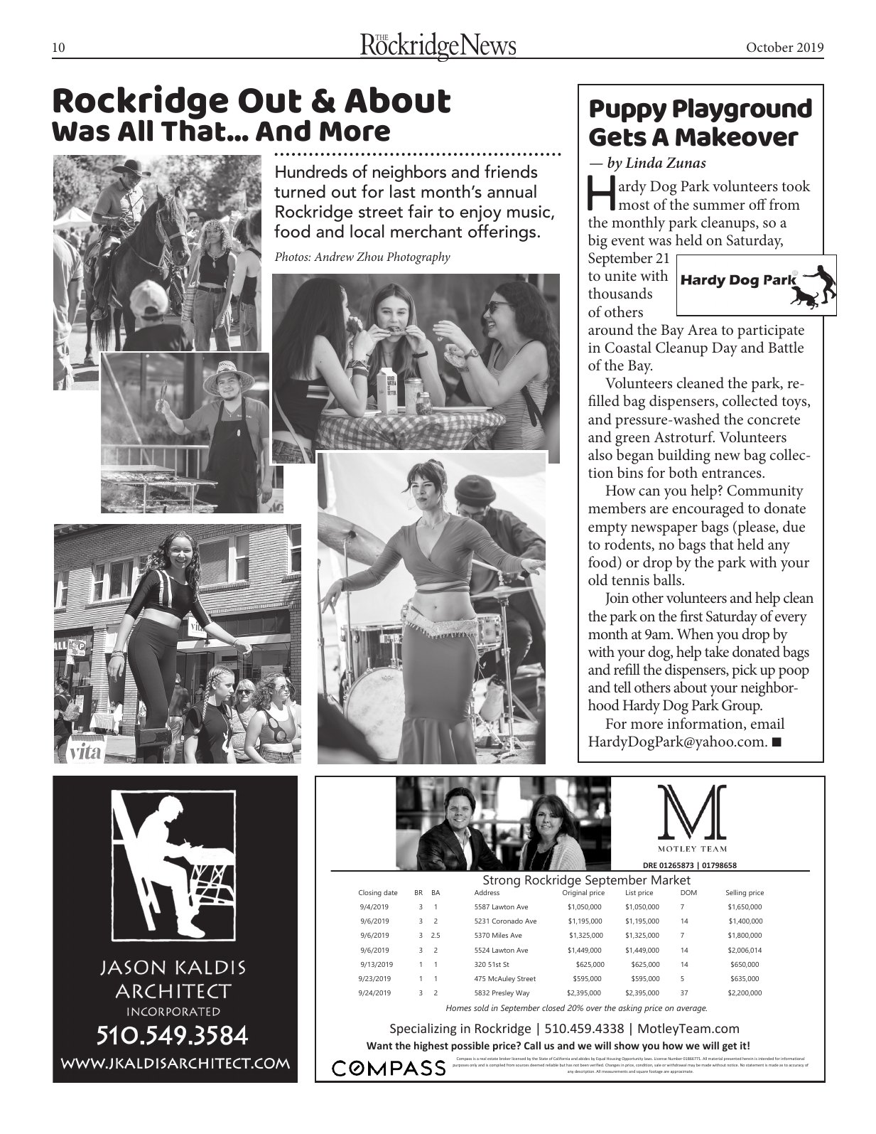Click to zoom in The Rockridge News, October 2019, page 10