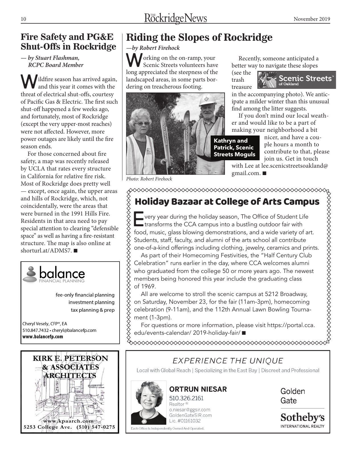 Click to zoom in The Rockridge News, November 2019, page 10