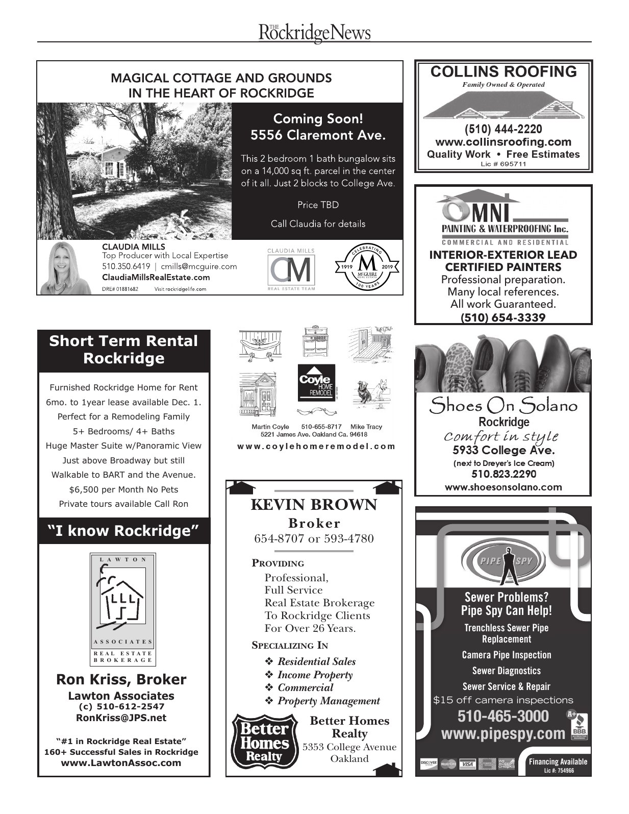 Click to zoom in The Rockridge News, November 2019, page 16