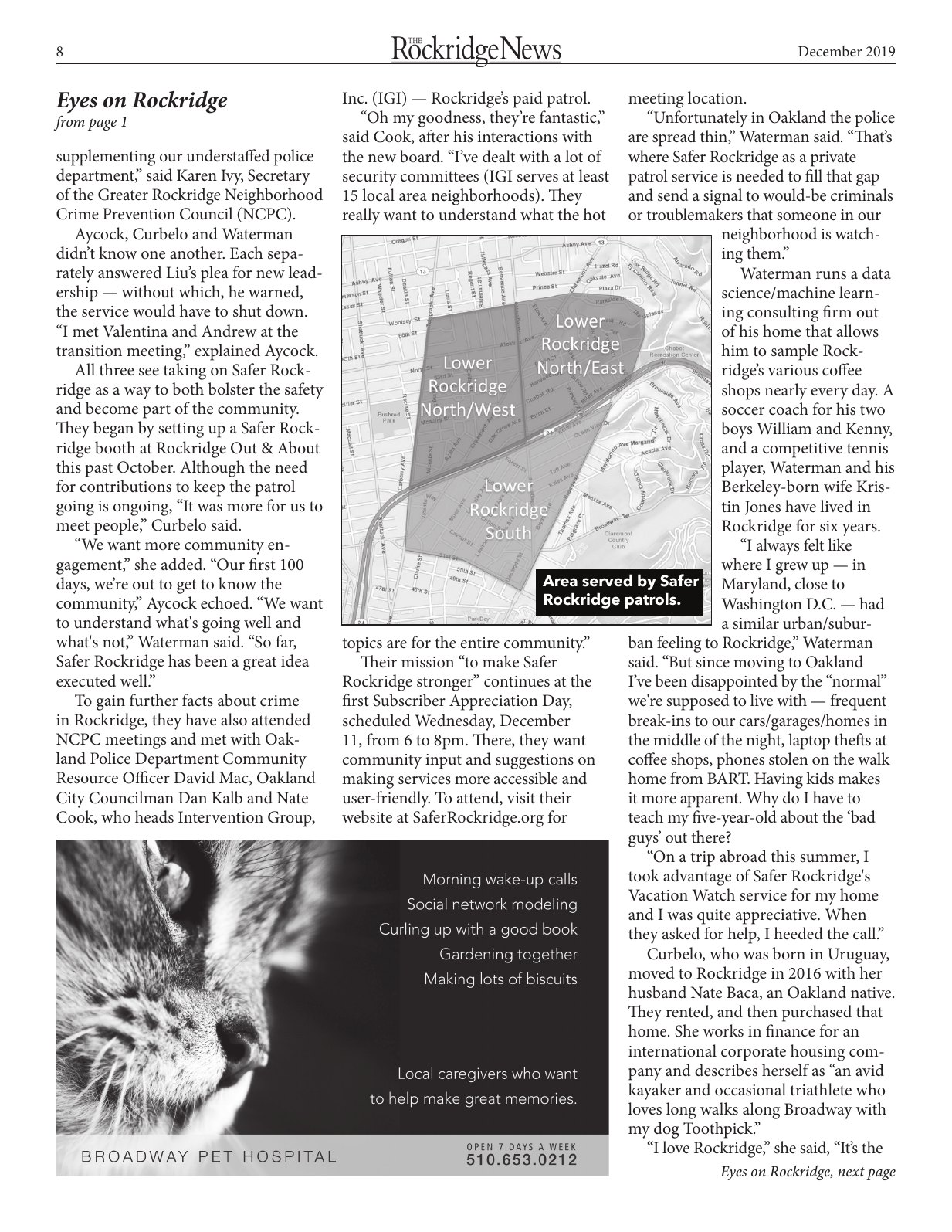 Click to zoom in The Rockridge News, December 2019, page 8
