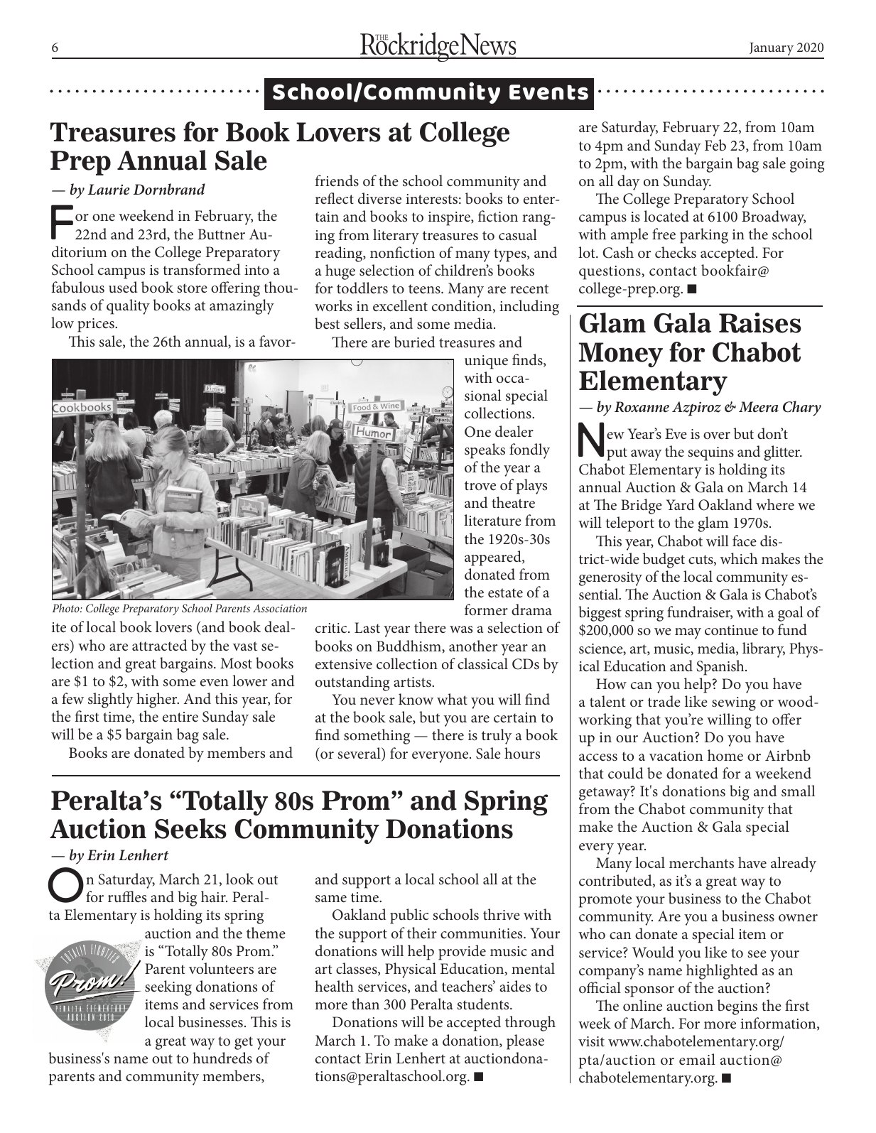 Click to zoom in The Rockridge News, February 2020, page 6