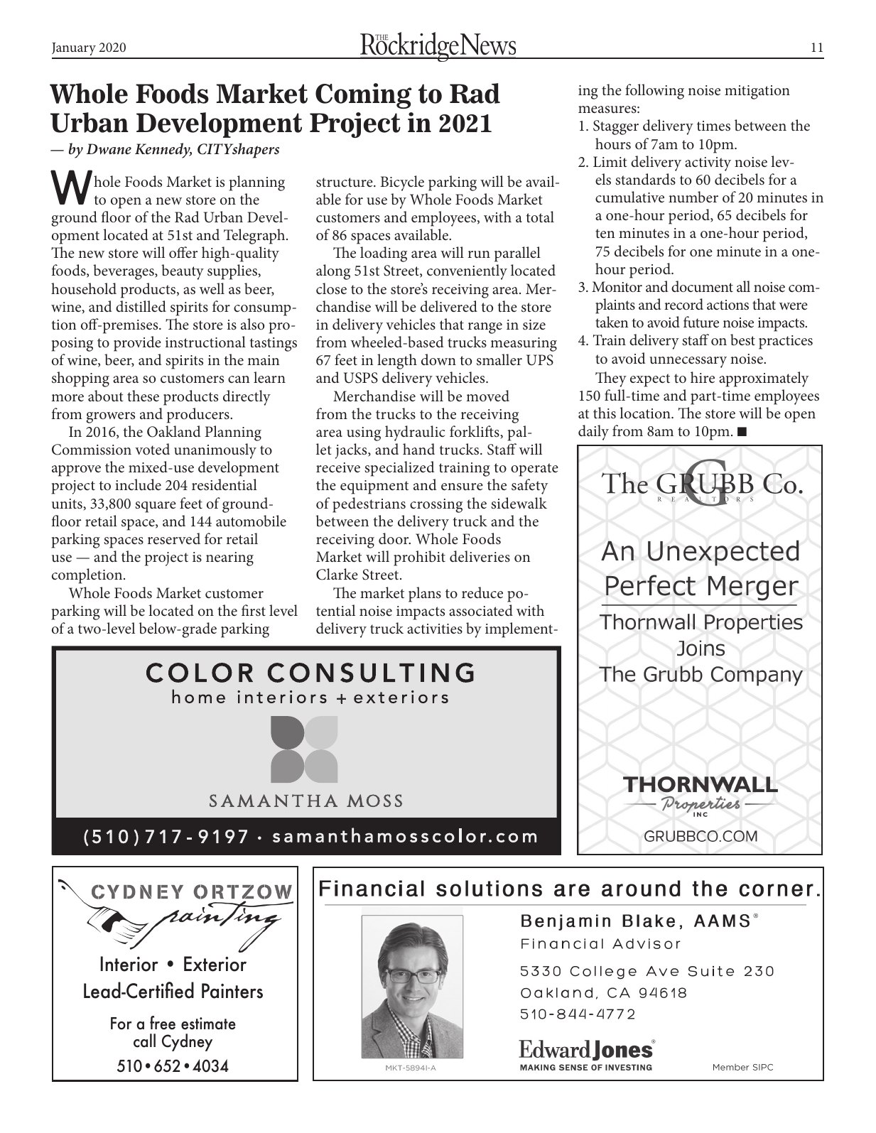 Click to zoom in The Rockridge News, February 2020, page 11