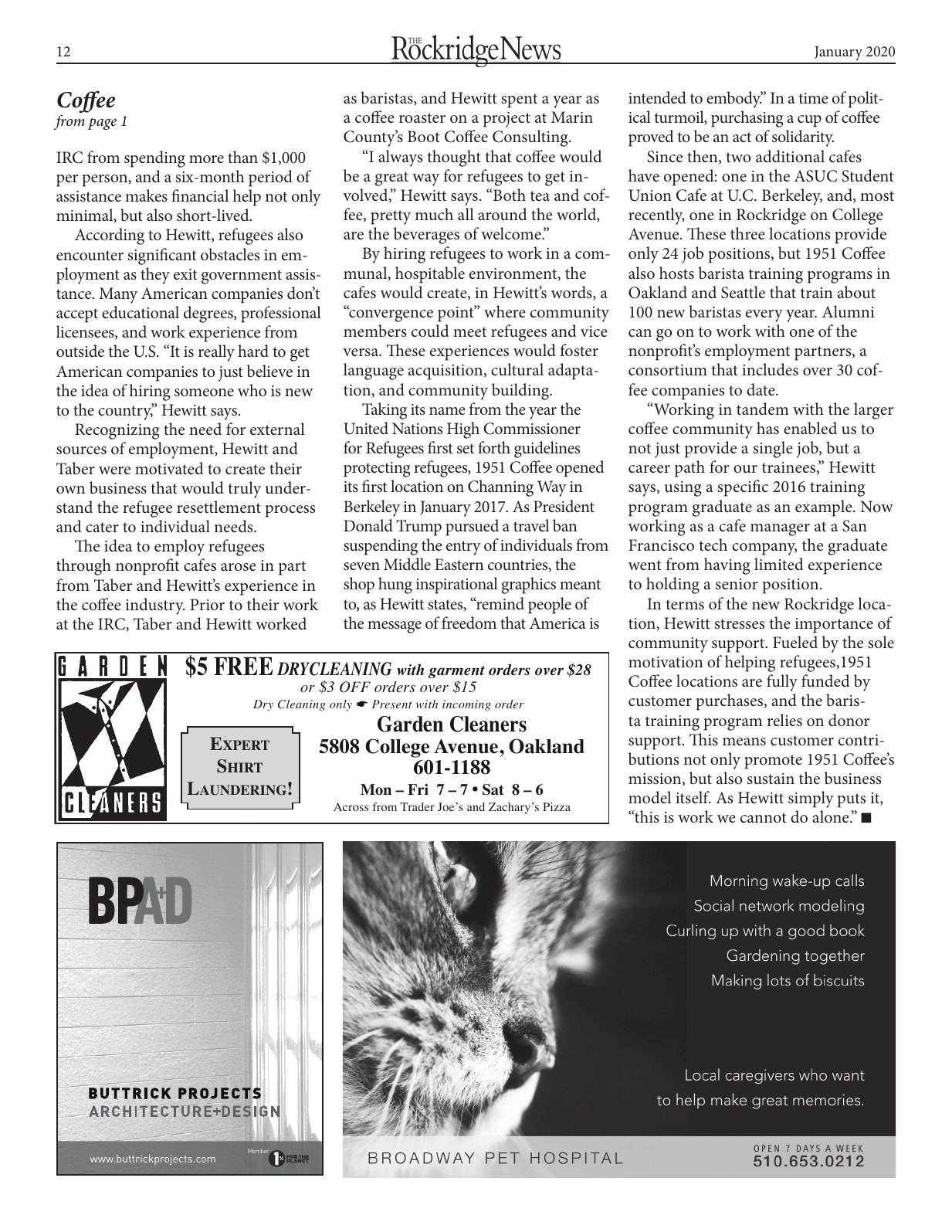Click to zoom in The Rockridge News, February 2020, page 12