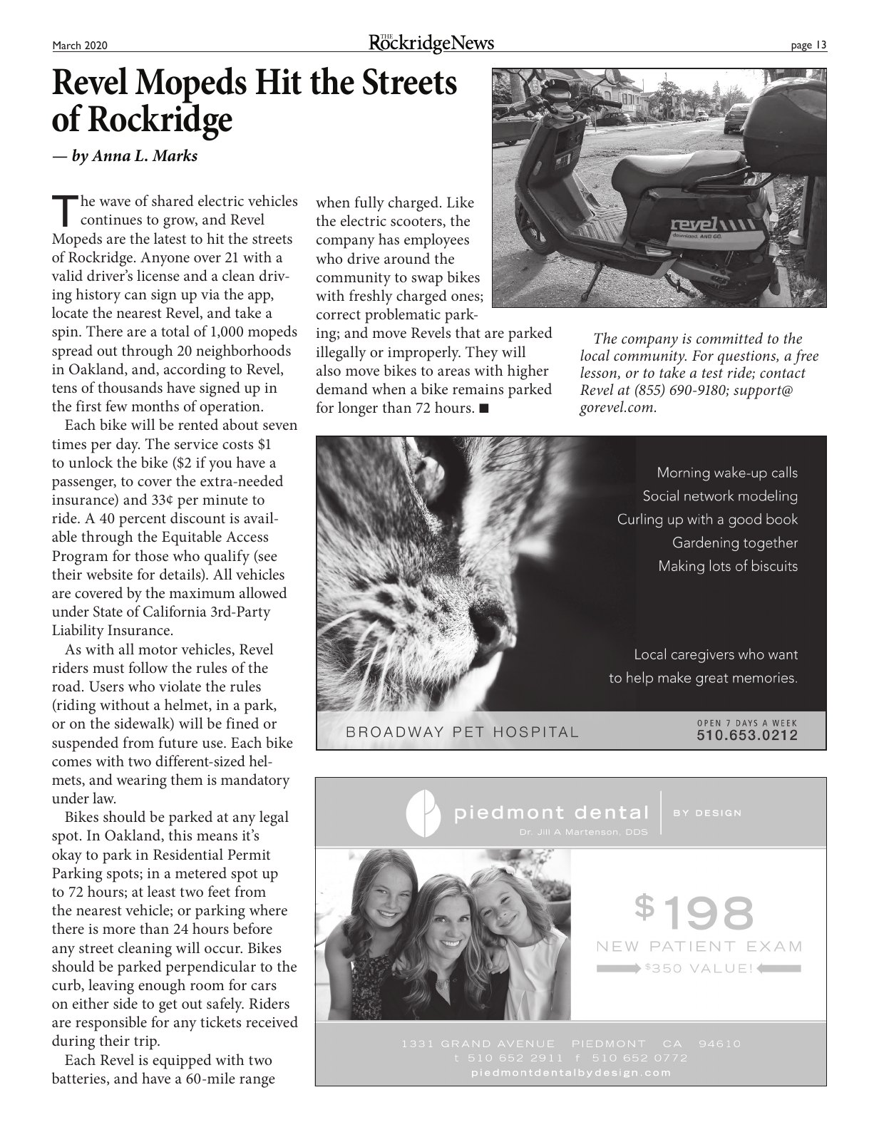 Click to zoom in The Rockridge News, March 2020, page 13