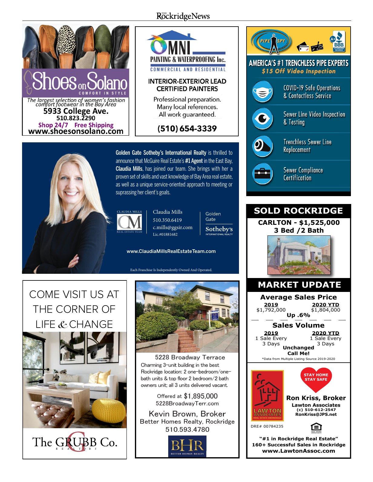 Click to zoom in The Rockridge News, September 2020, page 16