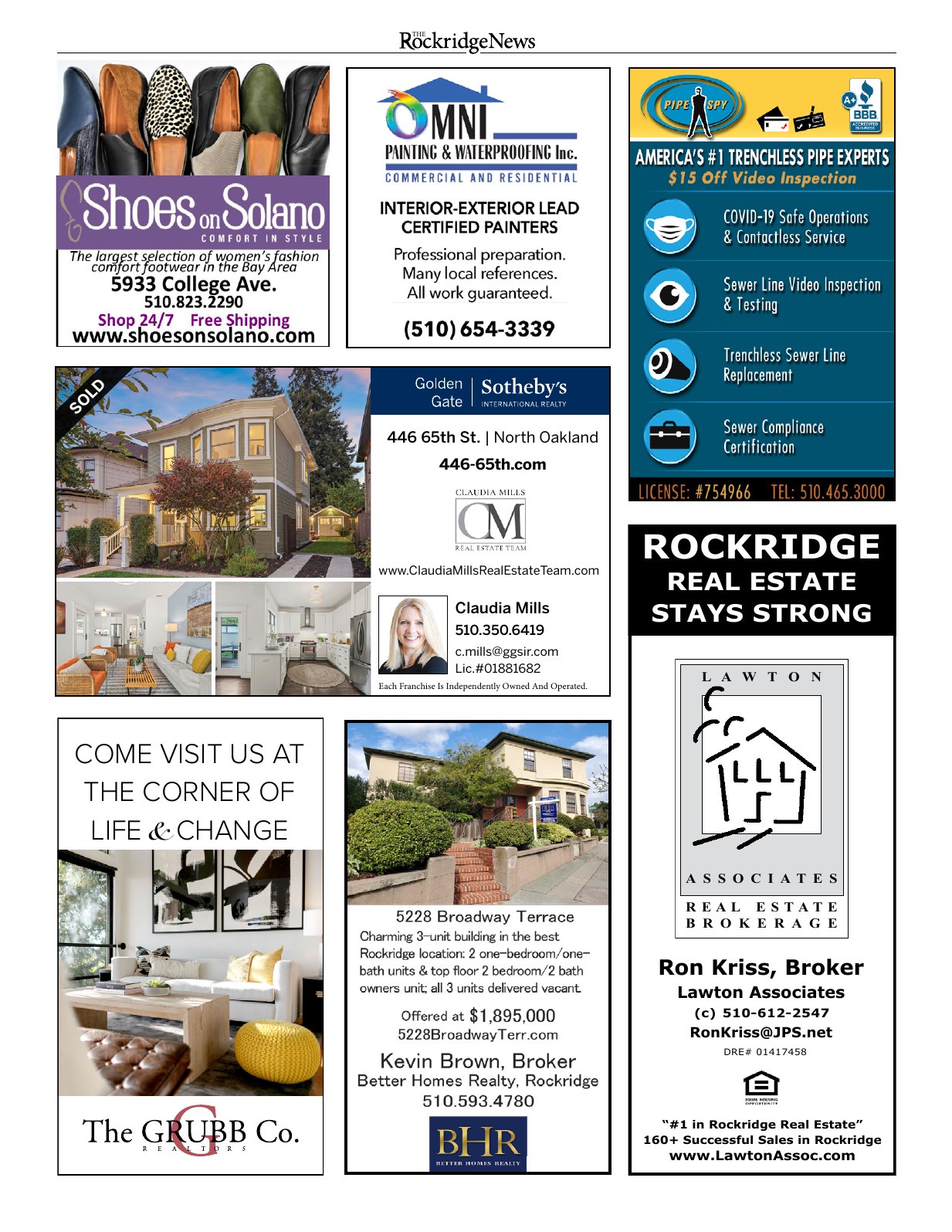 Click to zoom in The Rockridge News, November 2020, page 16