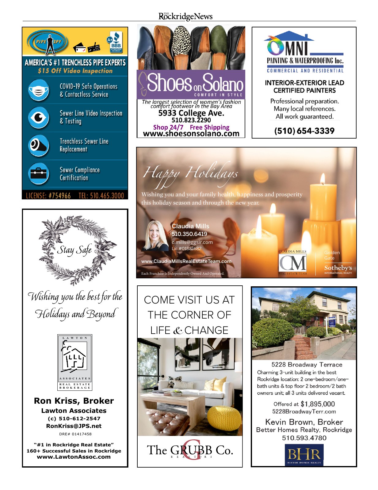Click to zoom in The Rockridge News, December 2020, page 16