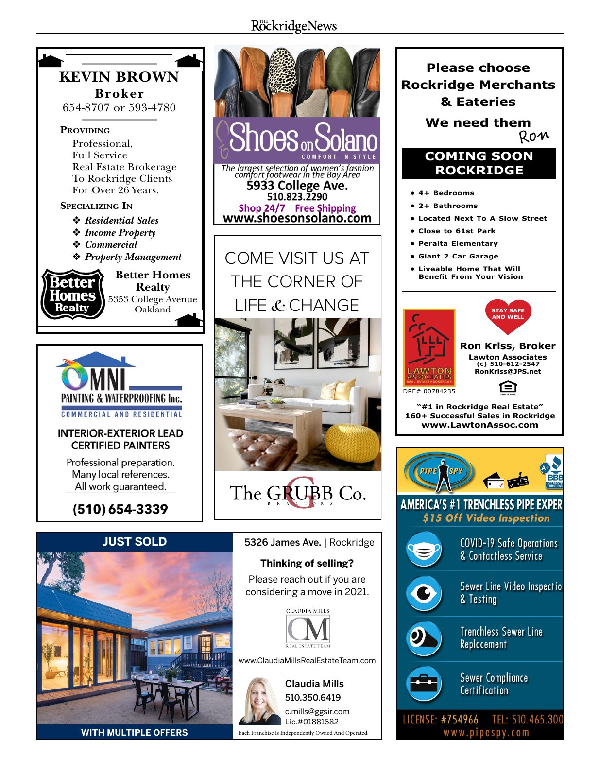 Click to zoom in The Rockridge News, March 2021, page 16