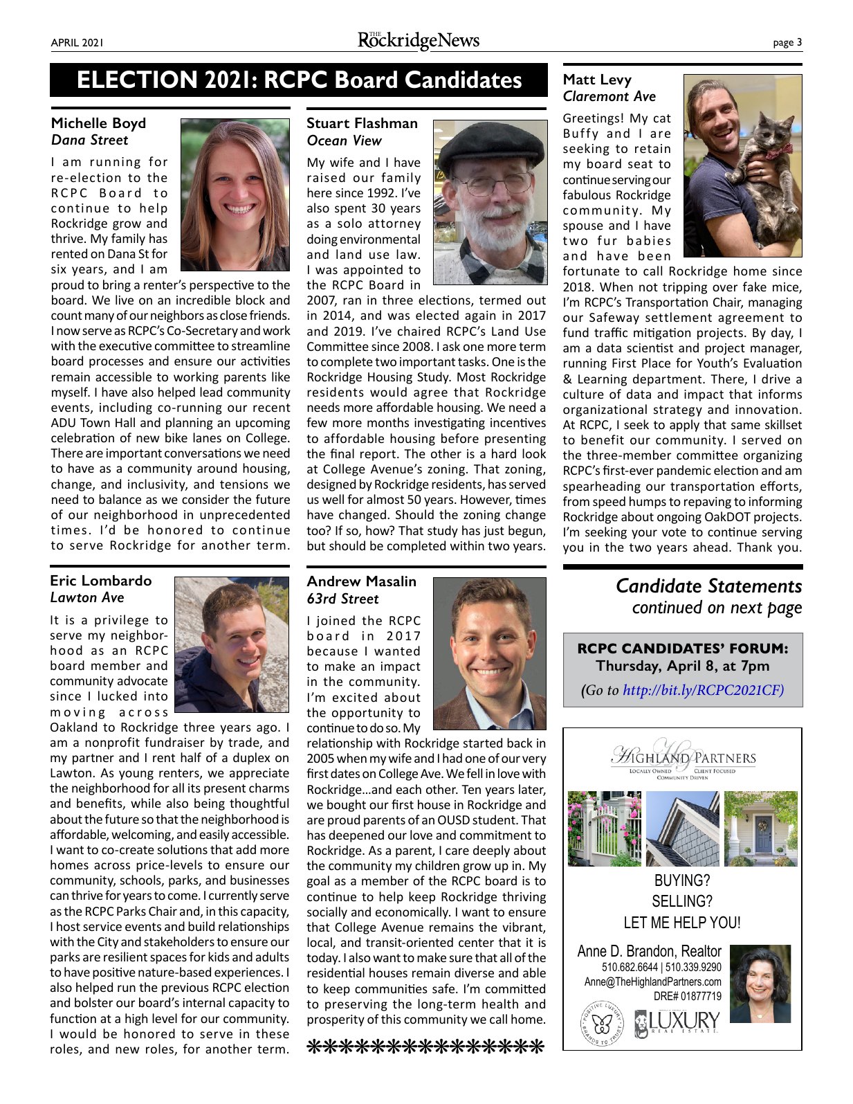 Click to zoom in The Rockridge News, April 2021, page 3