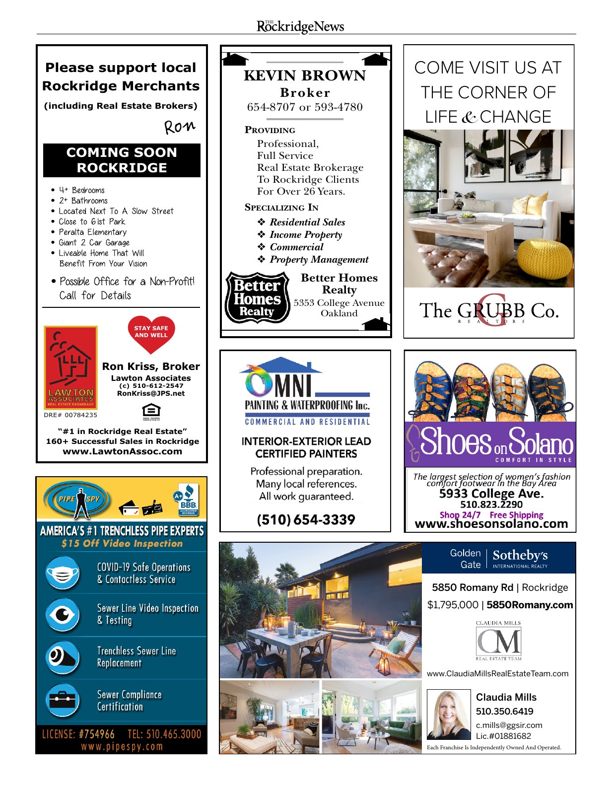 Click to zoom in The Rockridge News, April 2021, page 16