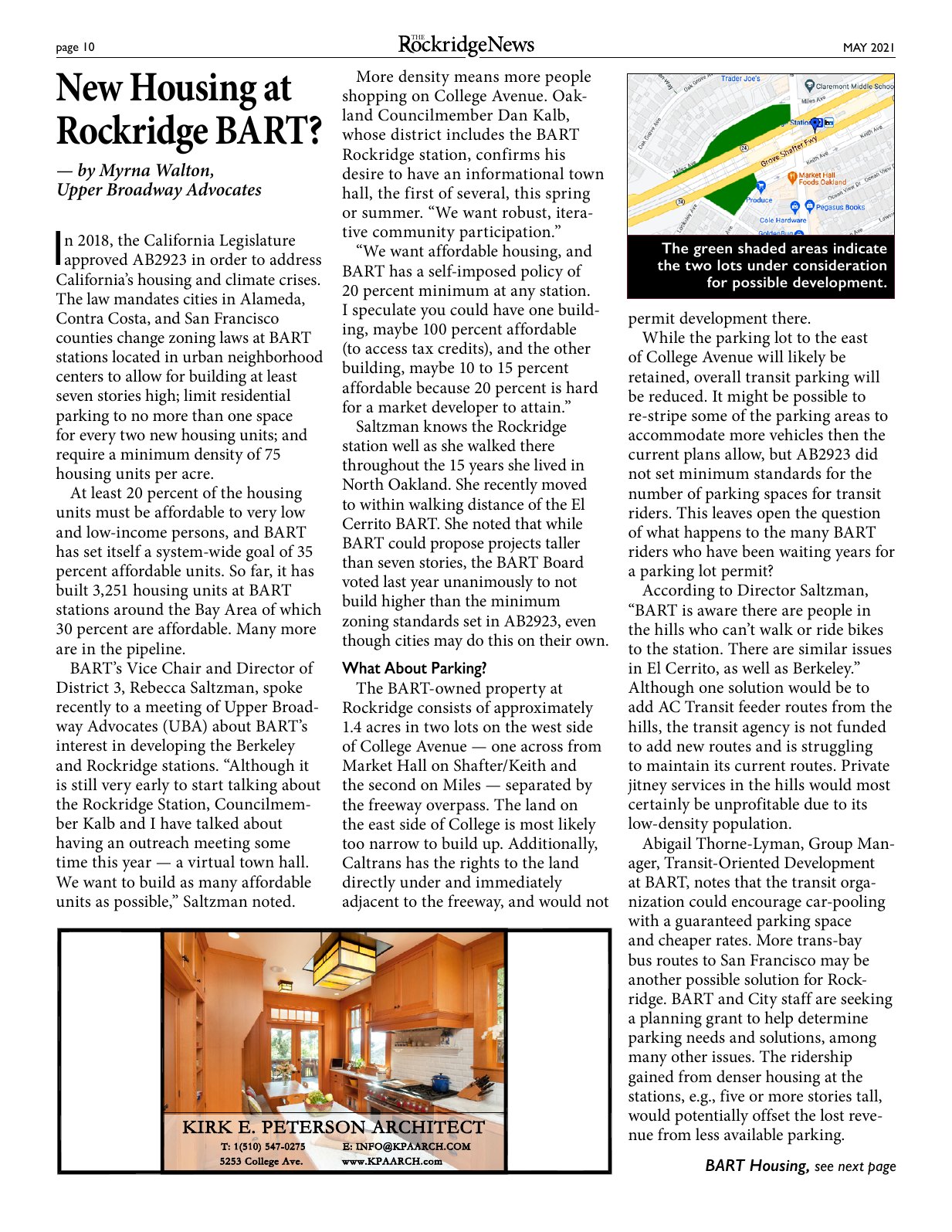 Click to zoom in The Rockridge News, May 2021, page 10