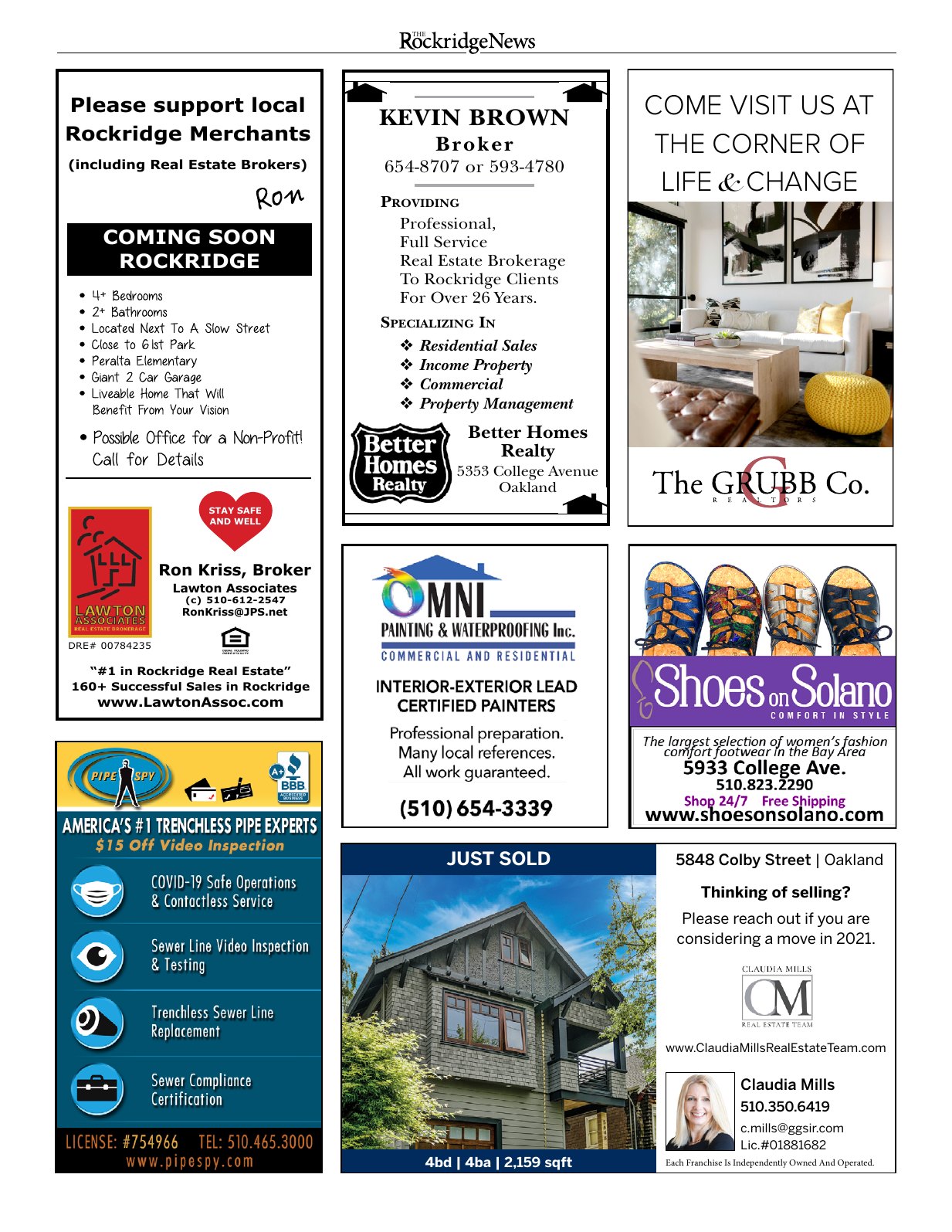 Click to zoom in The Rockridge News, May 2021, page 16