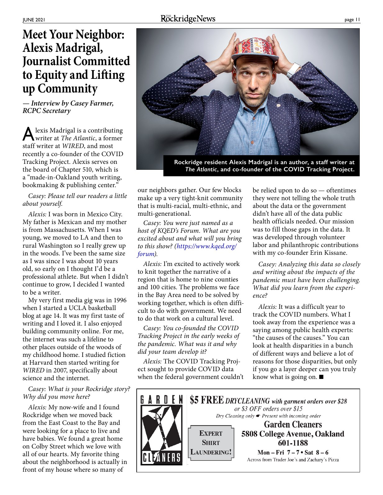Click to zoom in The Rockridge News, June 2021, page 11