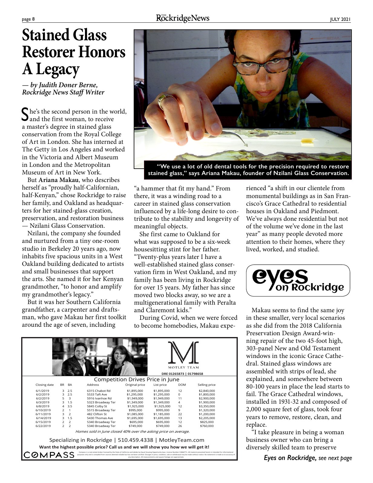 Click to zoom in The Rockridge News, July 2021, page 8