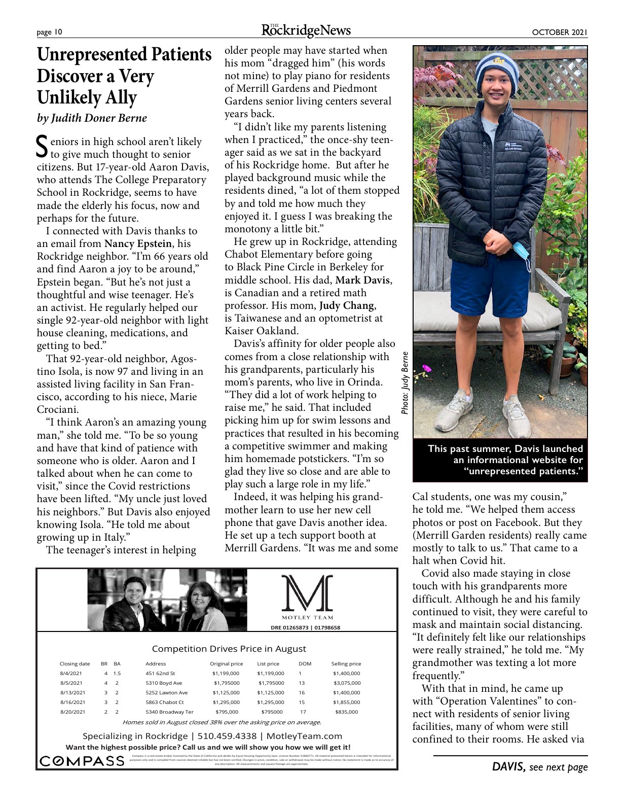 Click to zoom in The Rockridge News, October 2021, page 10