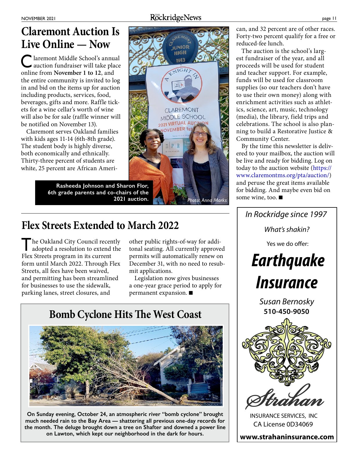 Click to zoom in The Rockridge News, November 2021, page 11