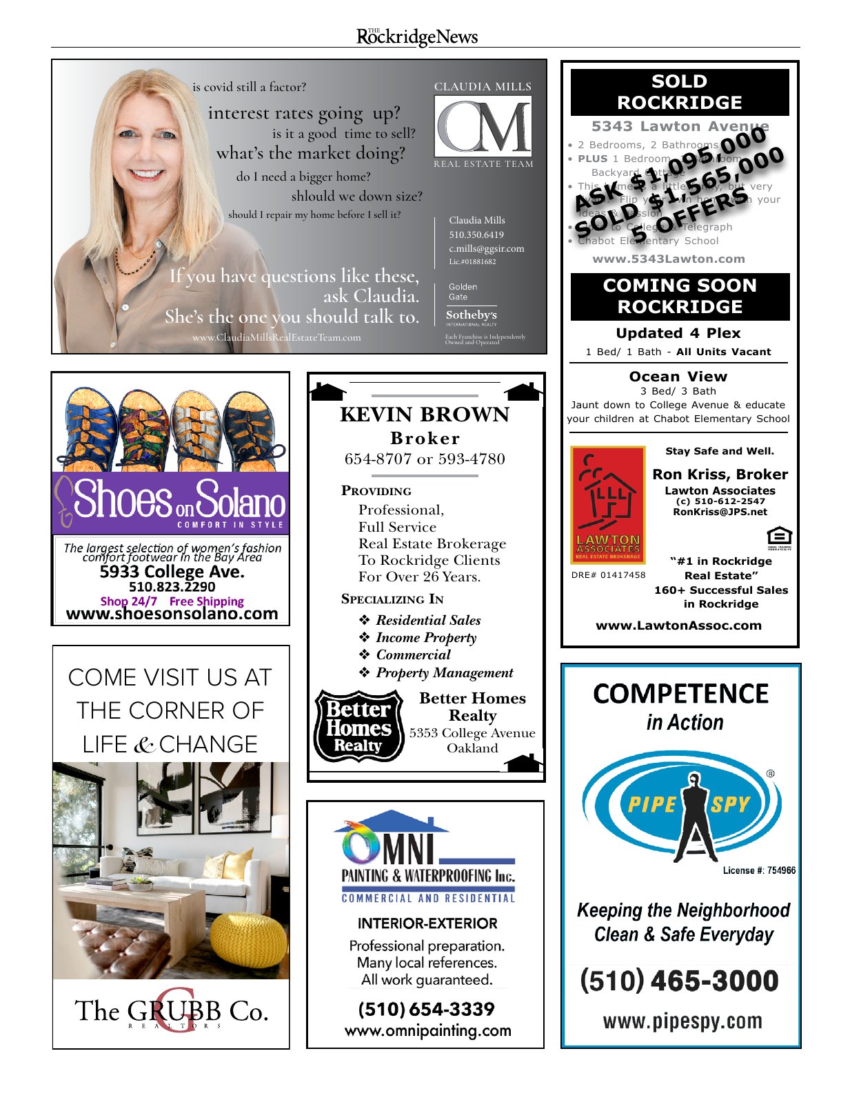 Click to zoom in The Rockridge News, November 2021, page 16