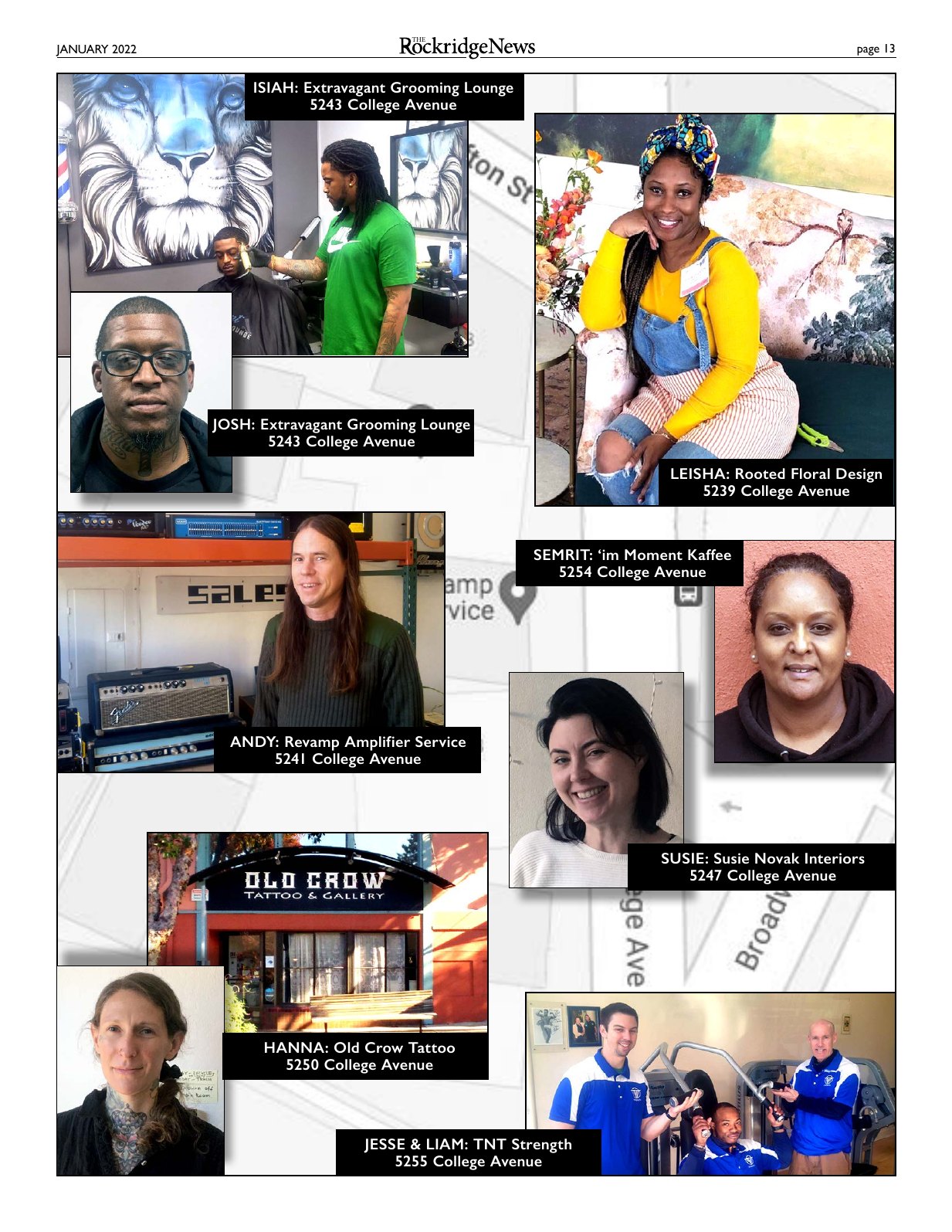 Click to zoom in The Rockridge News, January 2022, page 13