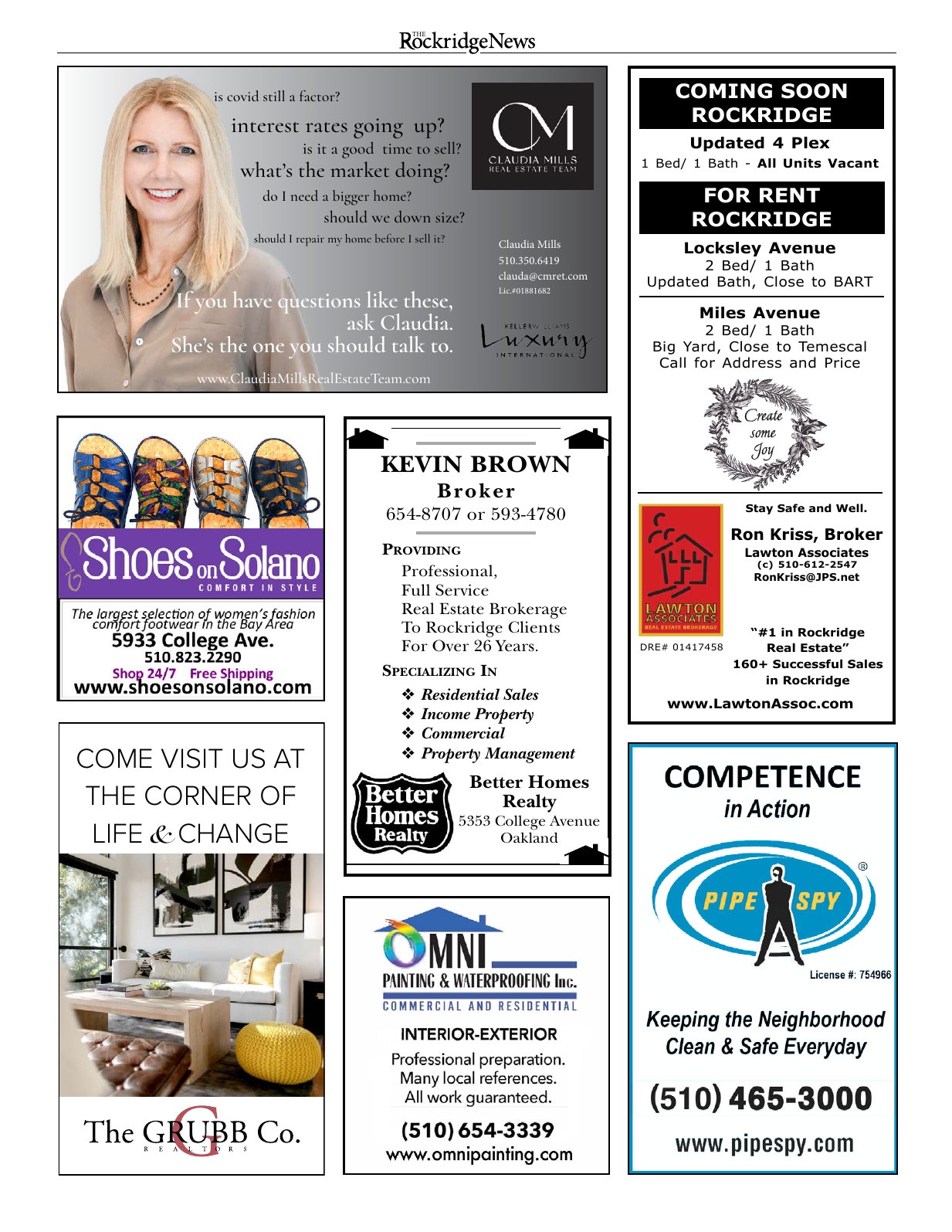 Click to zoom in The Rockridge News, January 2022, page 16