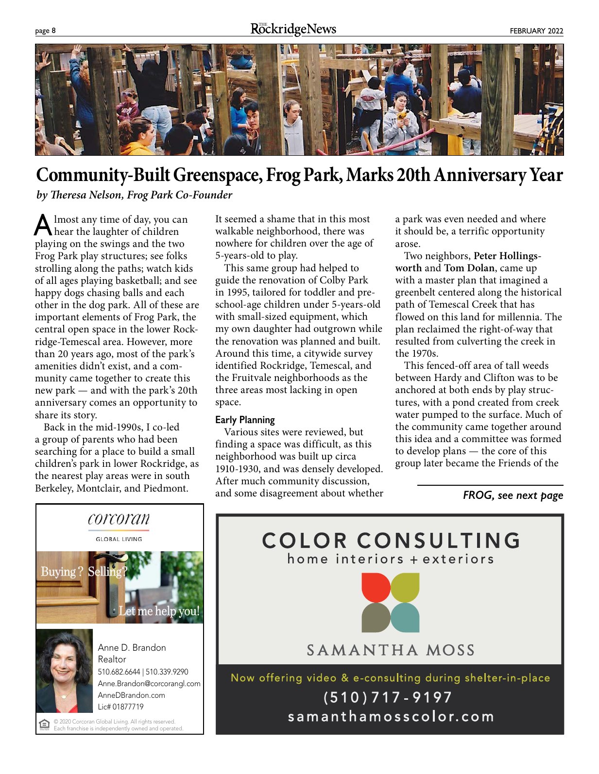 Click to zoom in The Rockridge News, February 2022, page 8