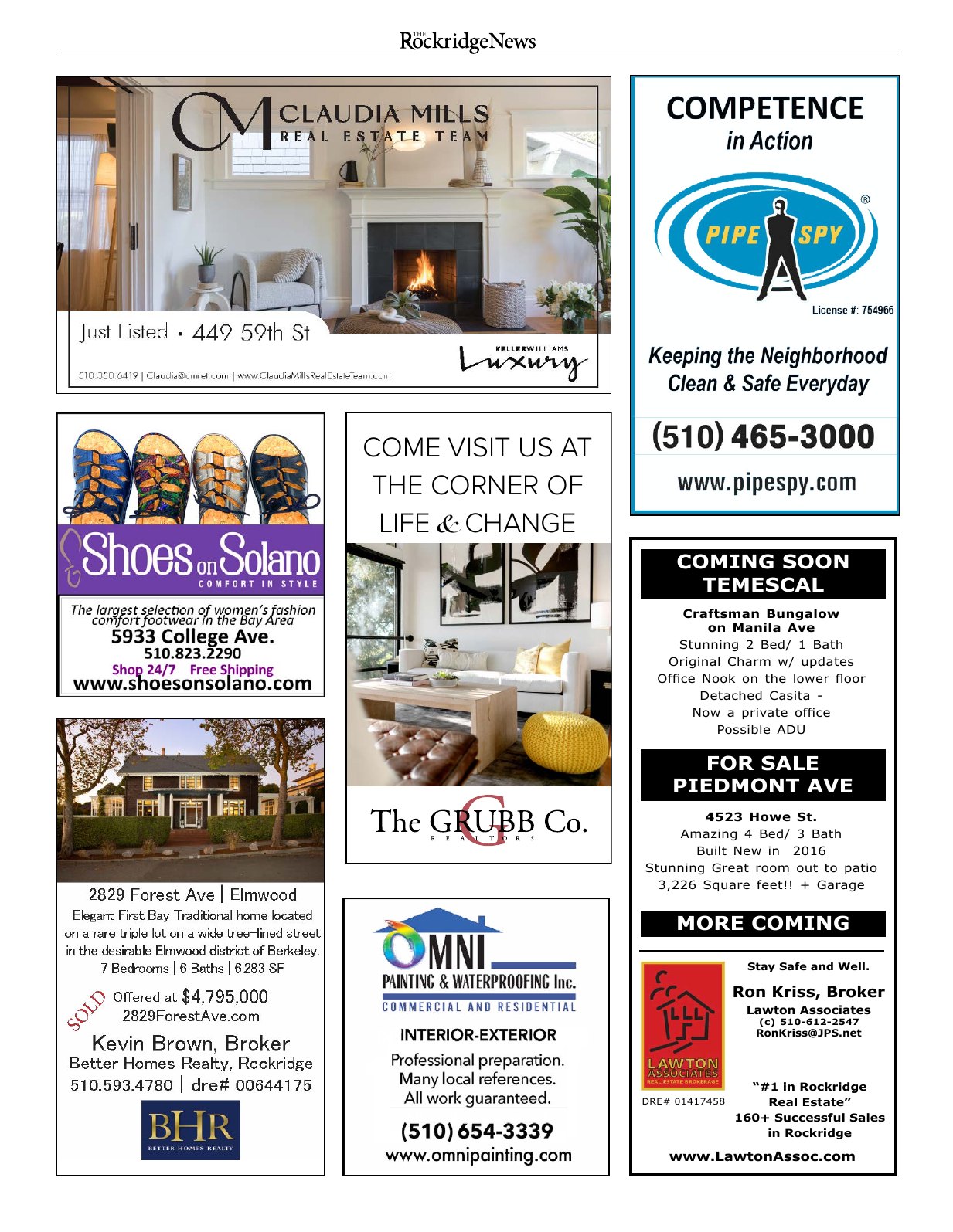 Click to zoom in The Rockridge News, April 2022, page 16