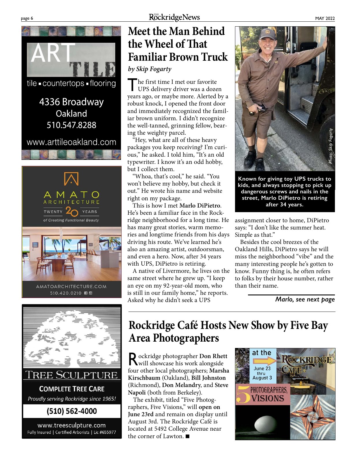 Click to zoom in The Rockridge News, May 2022, page 6