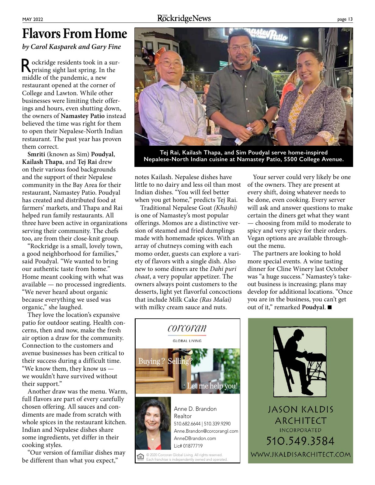 Click to zoom in The Rockridge News, May 2022, page 13