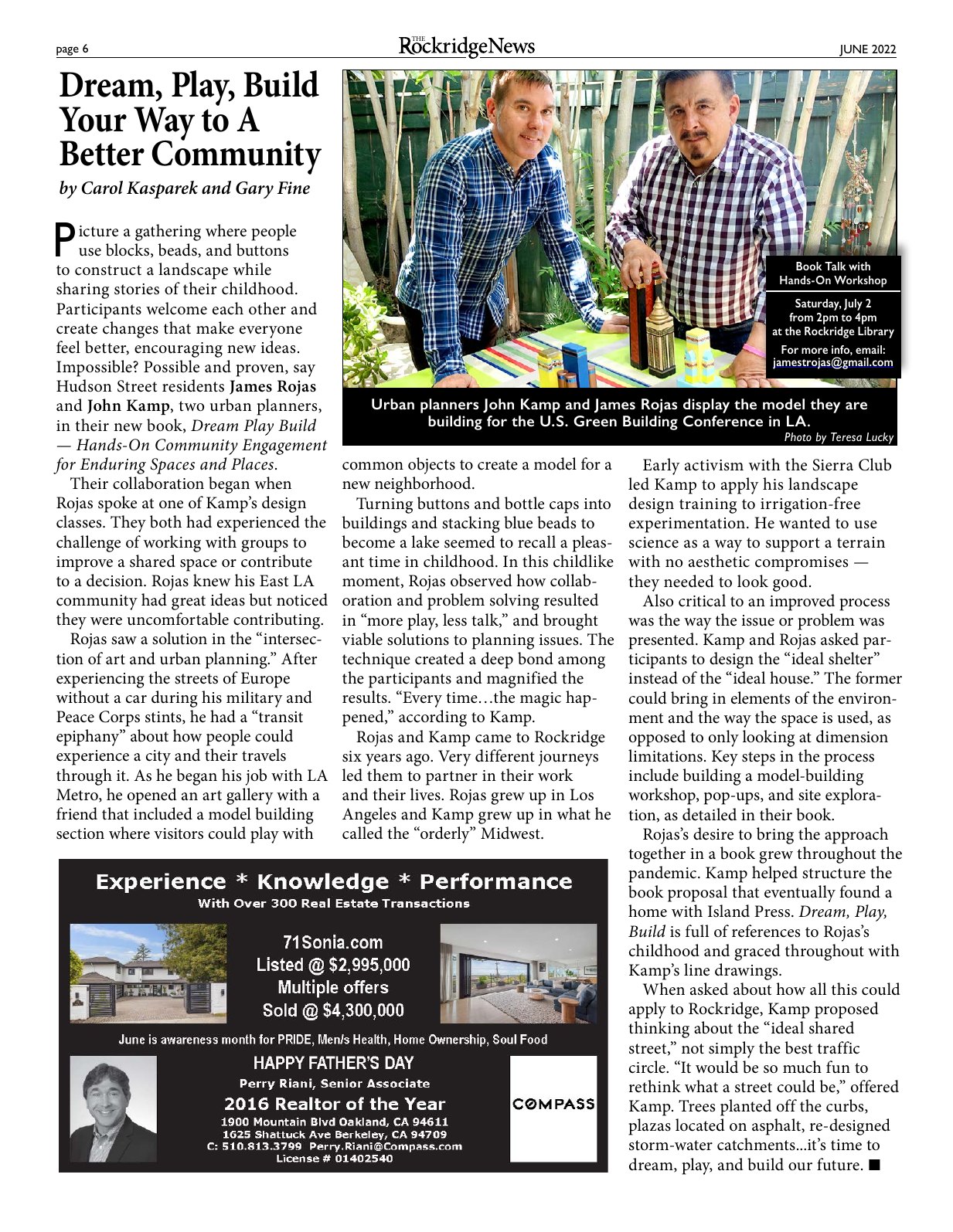 Click to zoom in The Rockridge News, June 2022, page 6