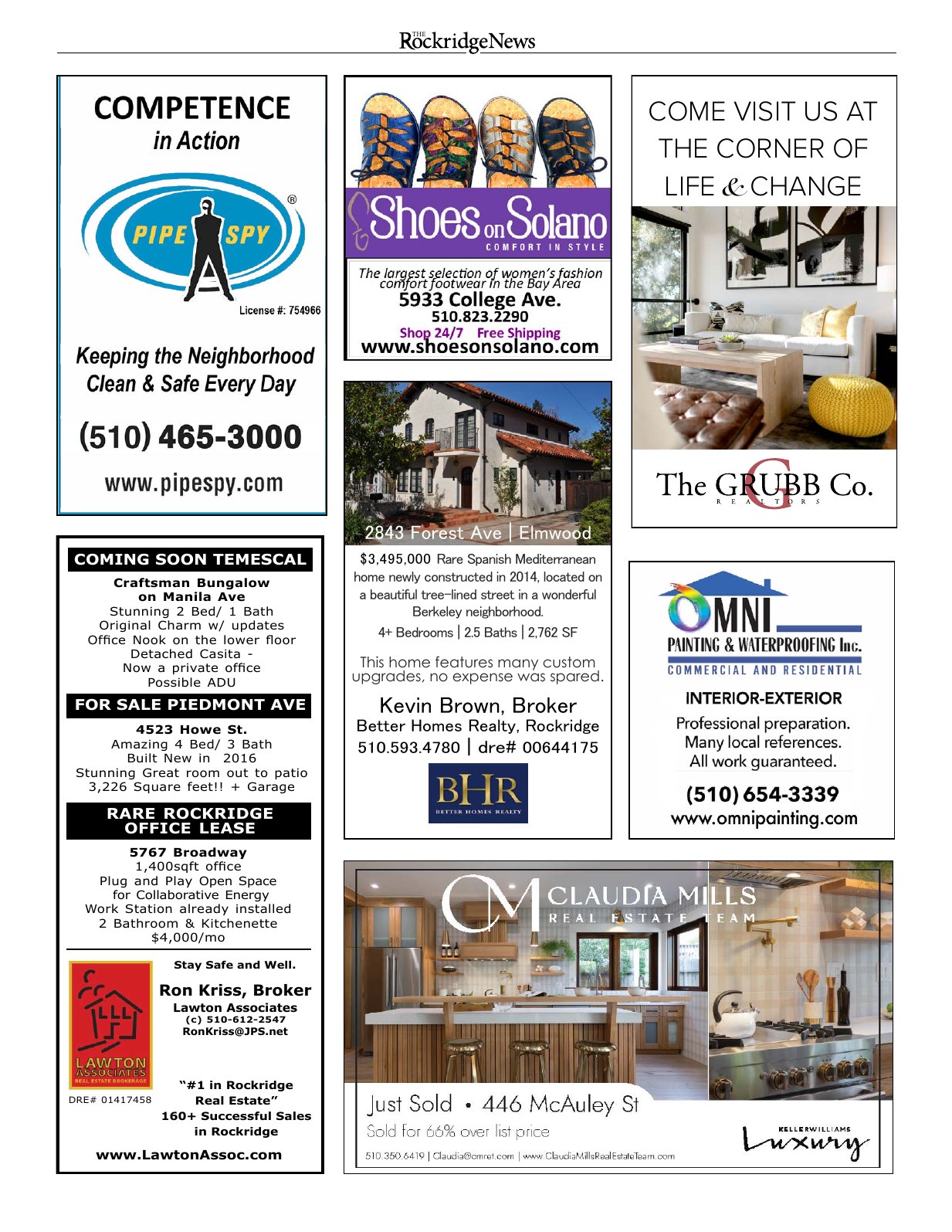 Click to zoom in The Rockridge News, June 2022, page 16