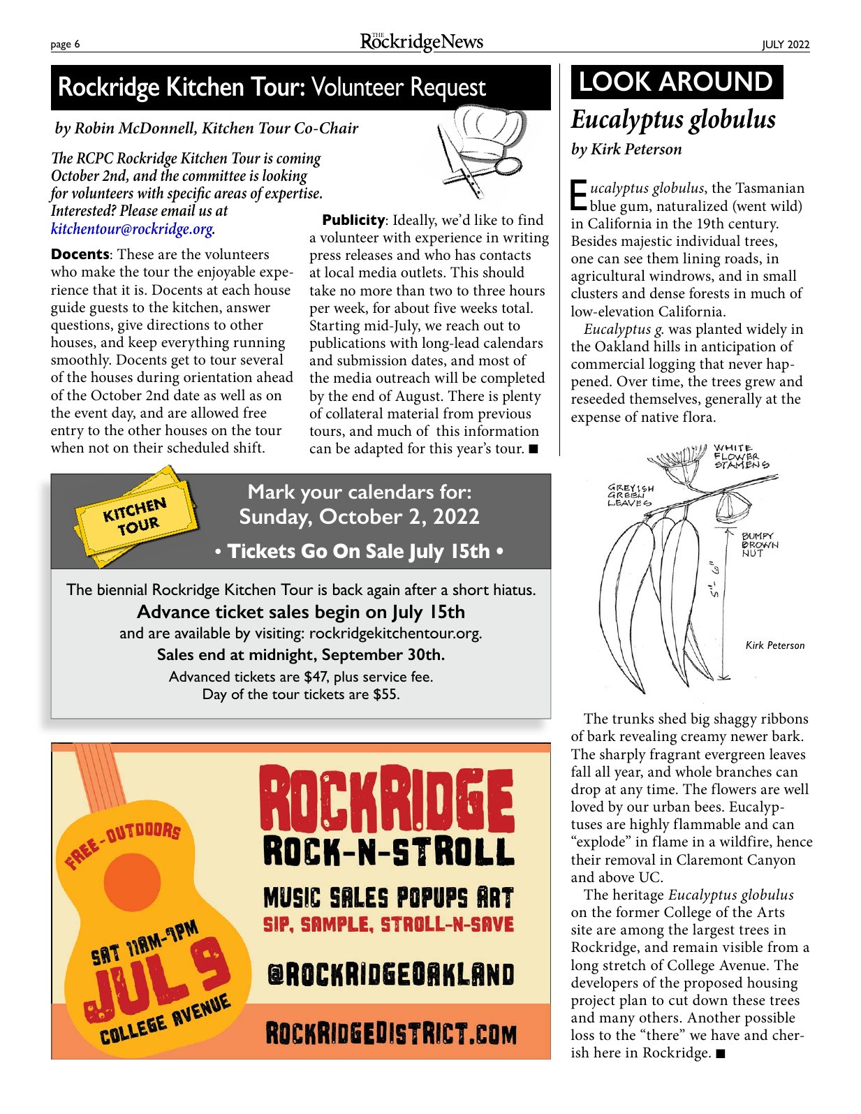 Click to zoom in The Rockridge News, July 2022, page 6