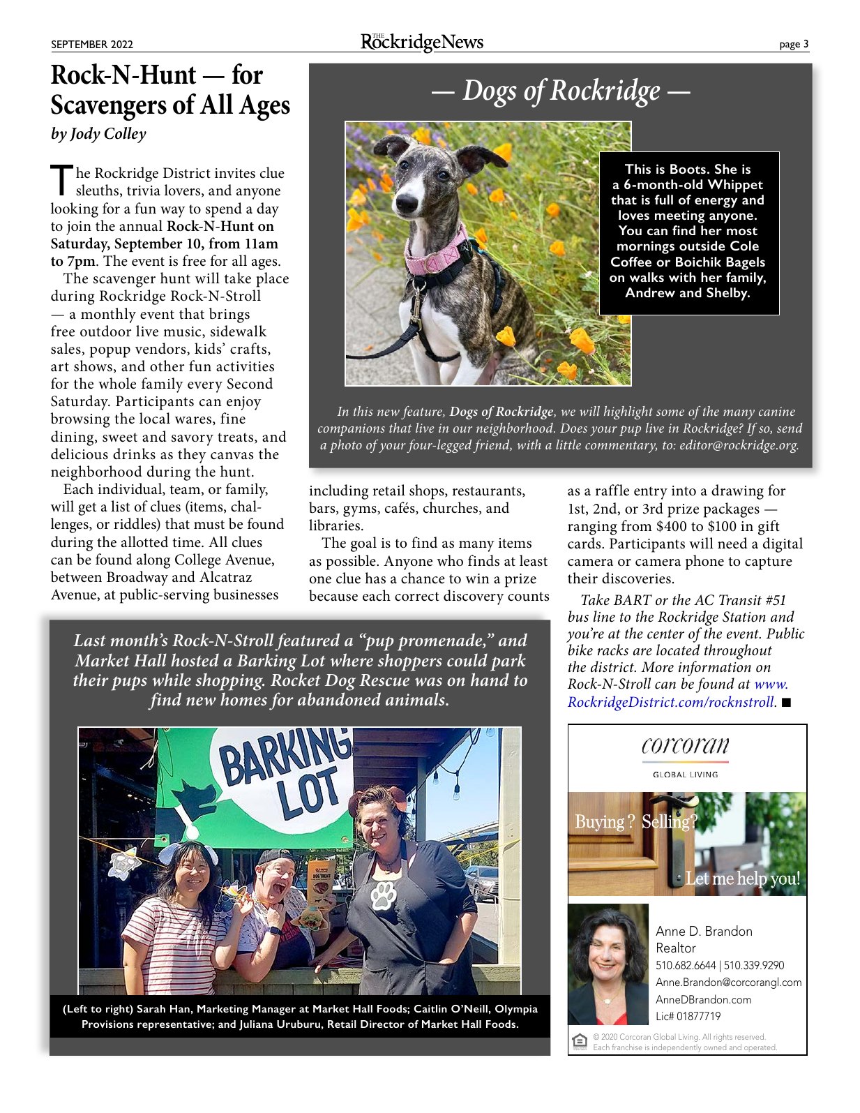 The Rockridge News, September 2022, page 3