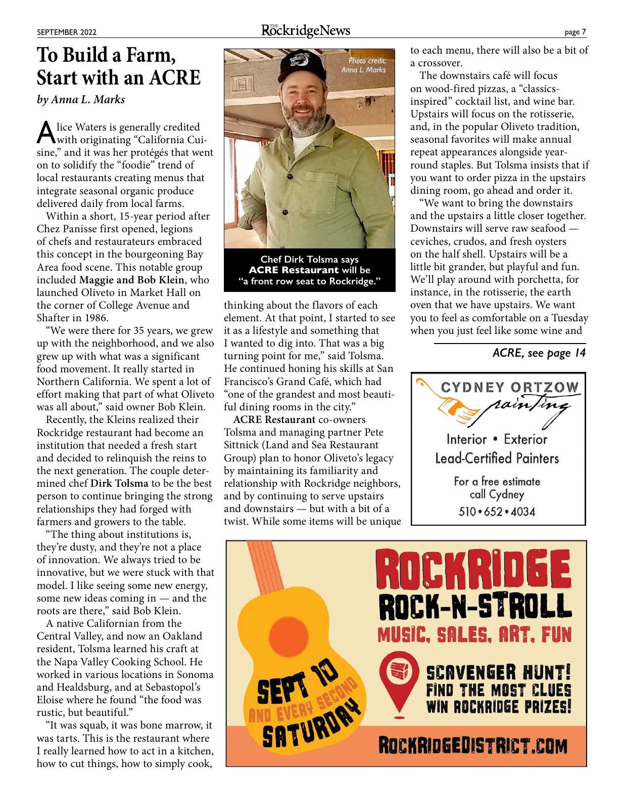 Click to zoom in The Rockridge News, September 2022, page 7