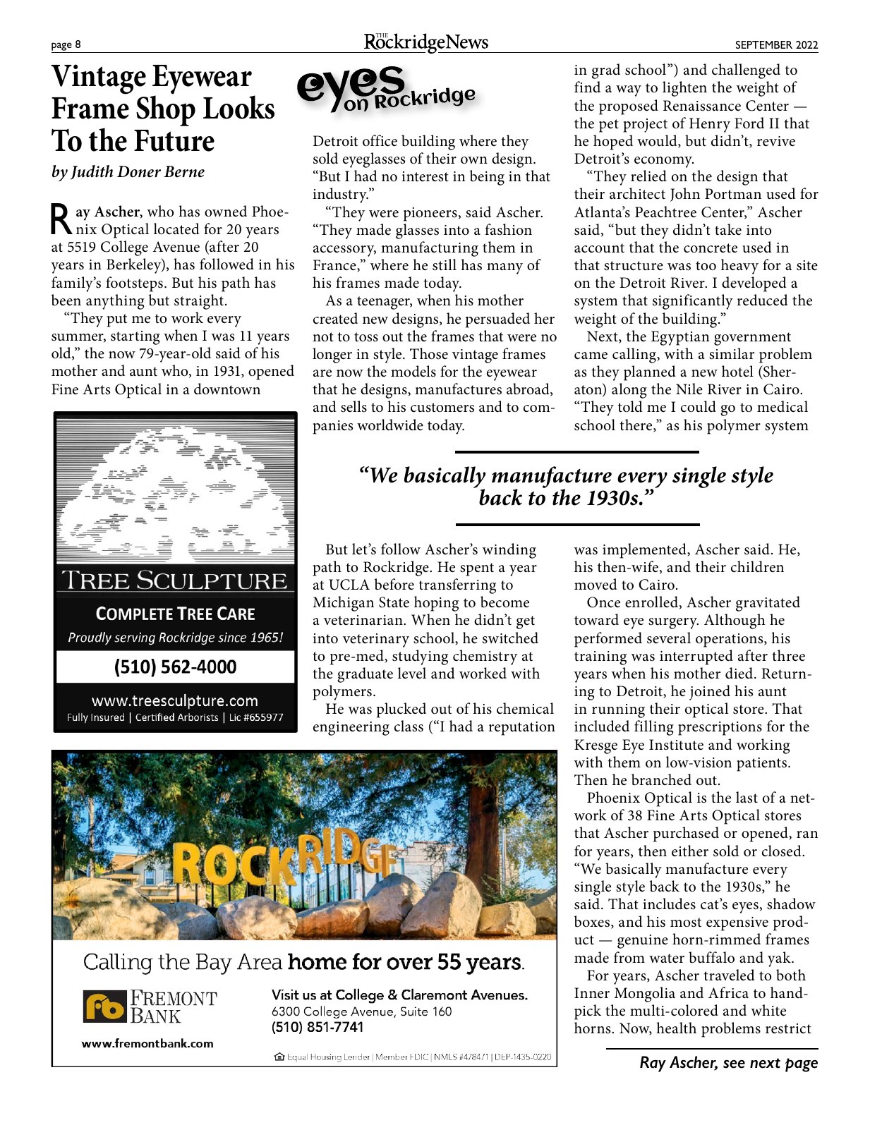 Click to zoom in The Rockridge News, September 2022, page 8