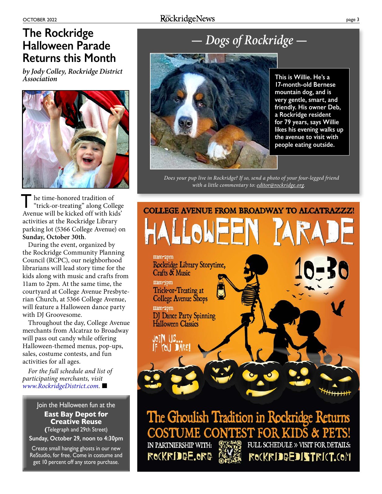 Click to zoom in The Rockridge News, October 2022, page 3