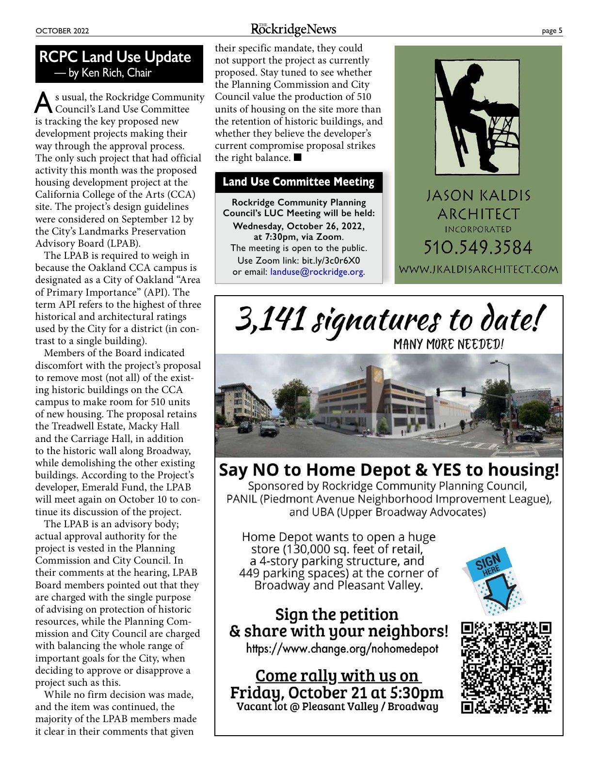 Click to zoom in The Rockridge News, October 2022, page 5