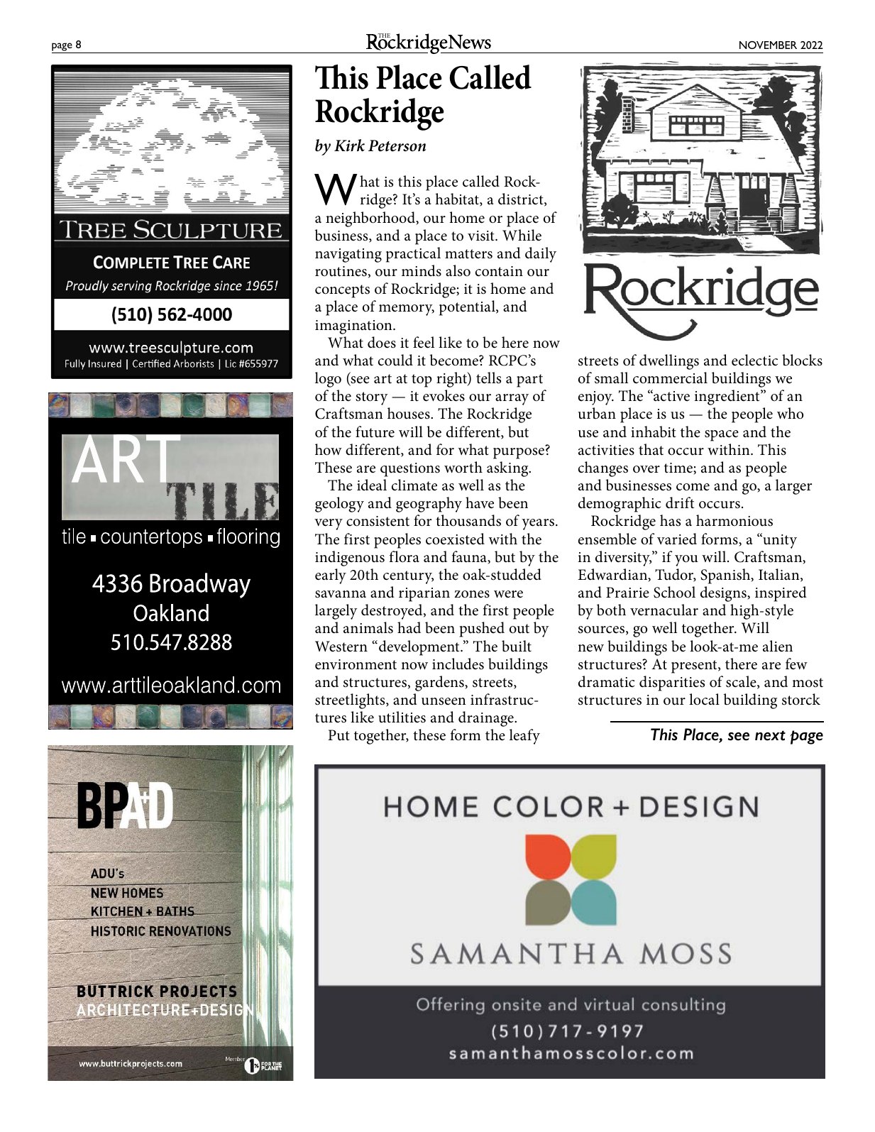 Click to zoom in The Rockridge News, November 2022, page 8