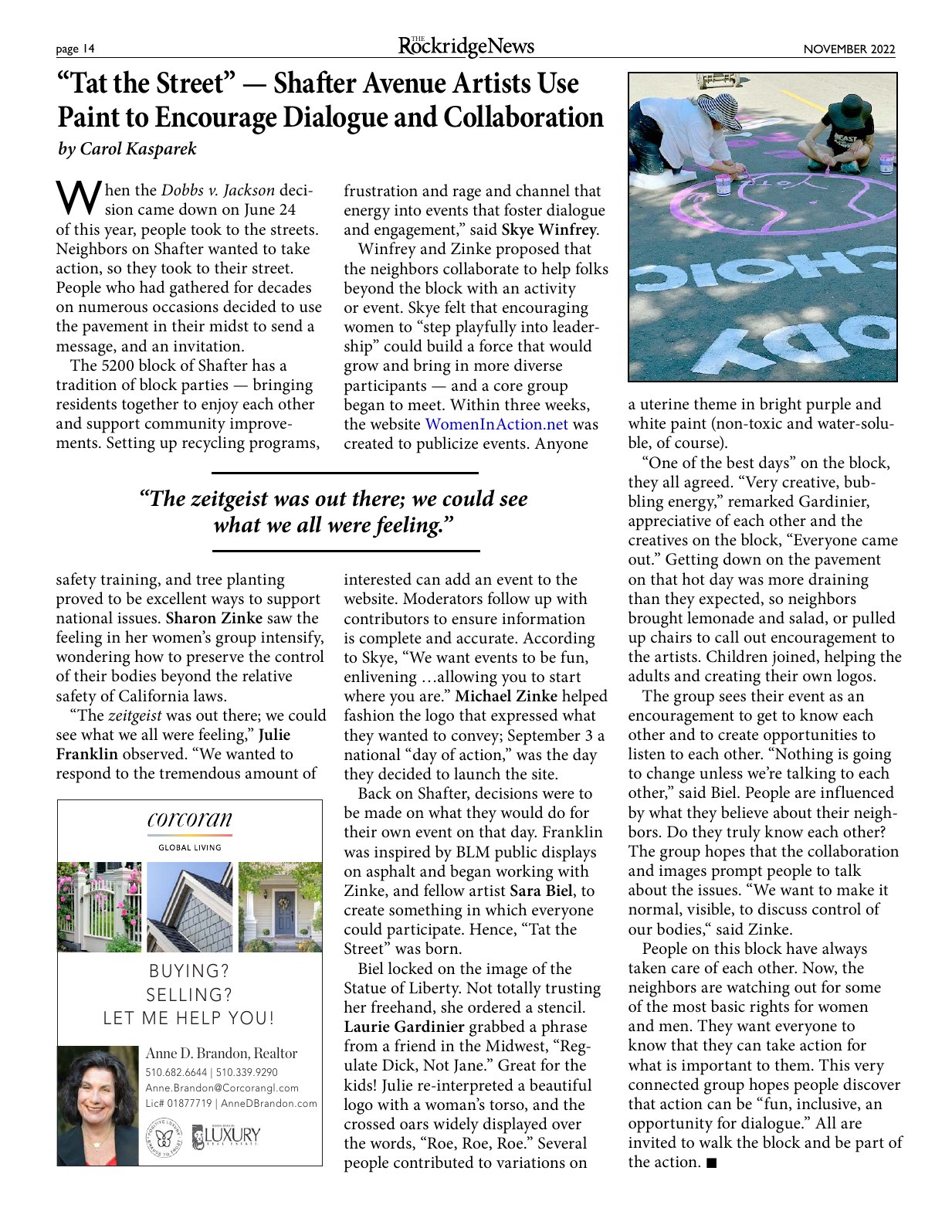 Click to zoom in The Rockridge News, November 2022, page 14