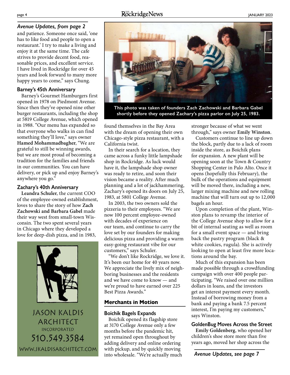 Click to zoom in The Rockridge News, January 2023, page 4