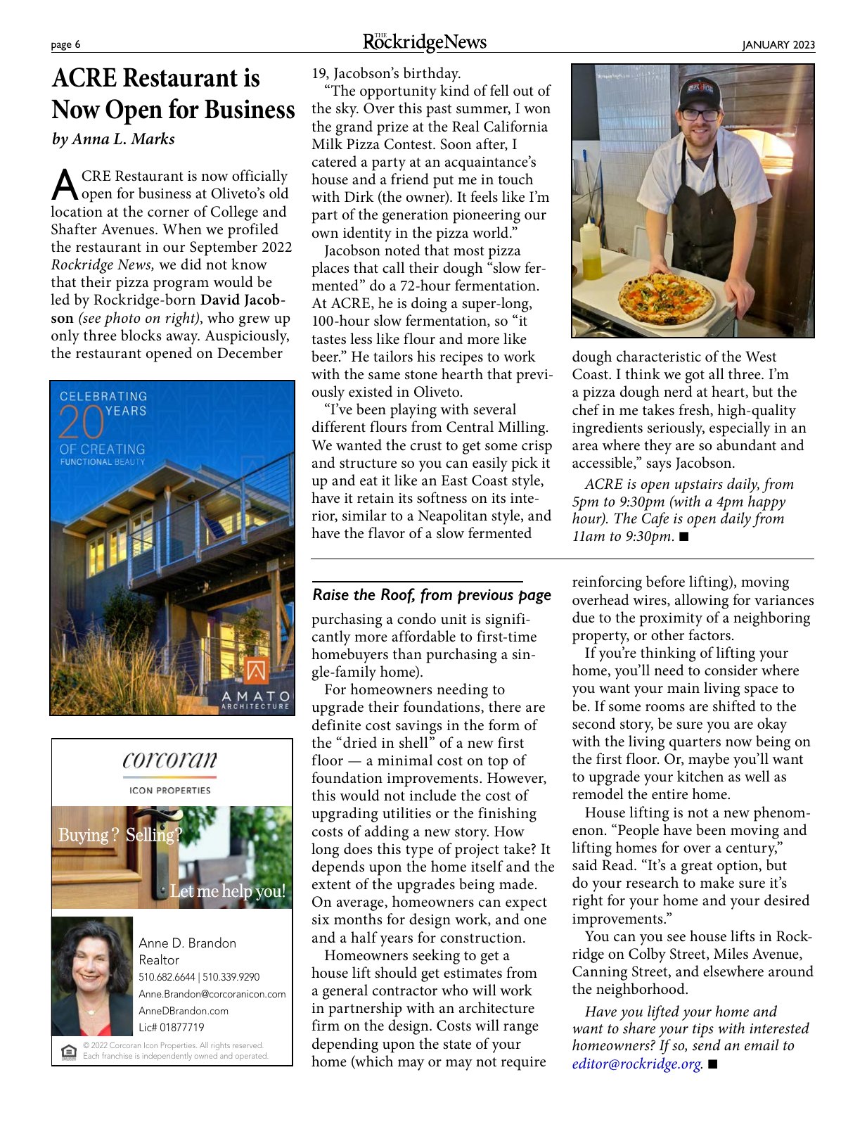 Click to zoom in The Rockridge News, January 2023, page 6