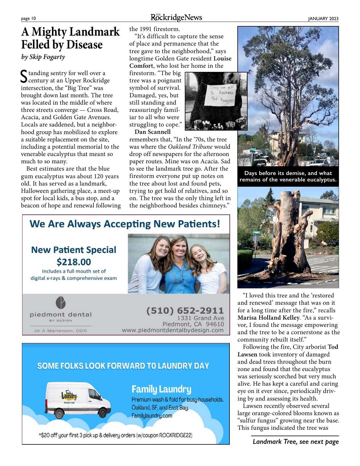 Click to zoom in The Rockridge News, January 2023, page 10