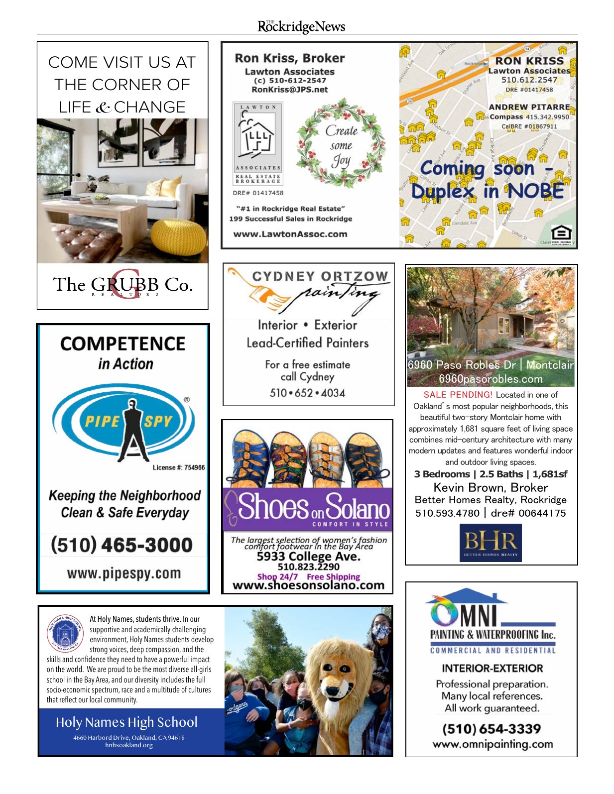 Click to zoom in The Rockridge News, January 2023, page 16