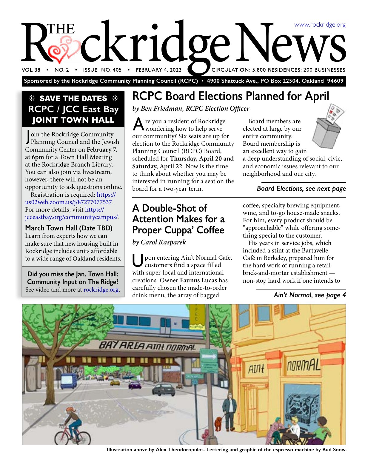 Click to zoom in The Rockridge News, February 2023, page 1
