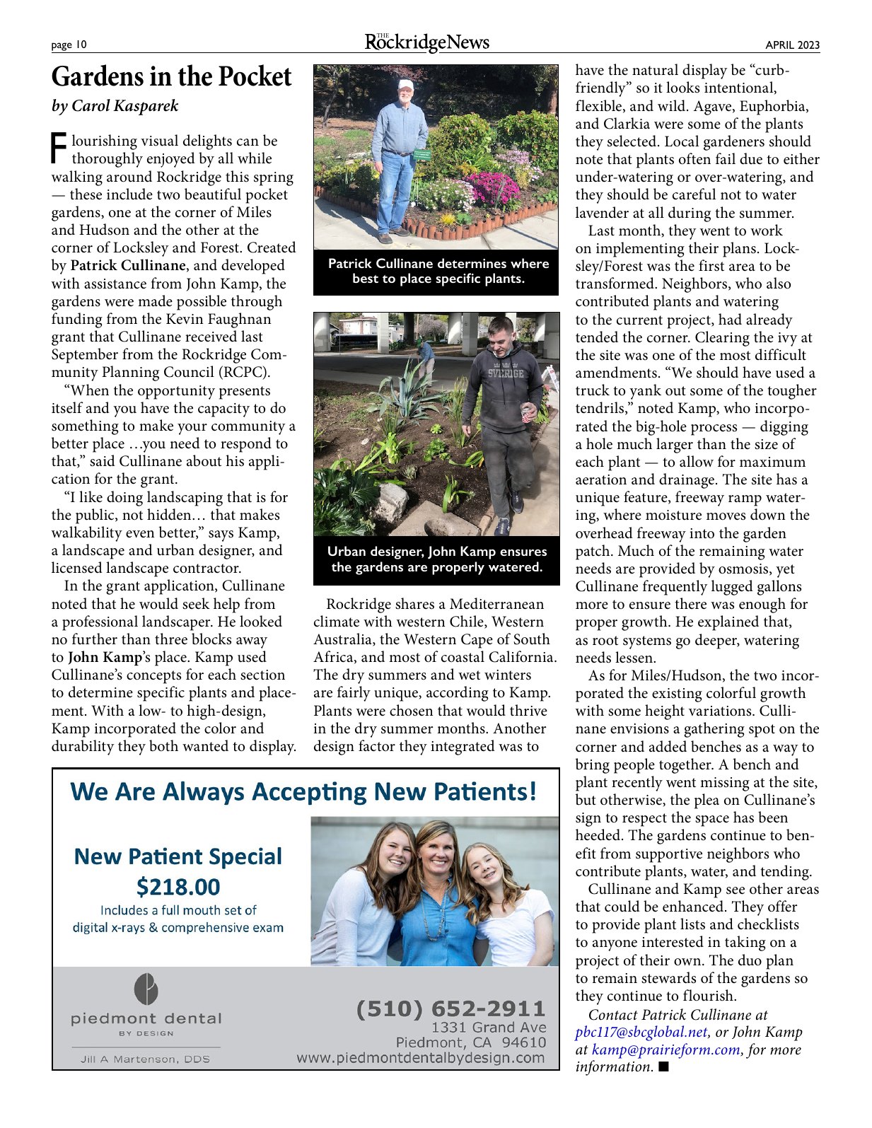 Click to zoom in The Rockridge News, April 2023, page 10