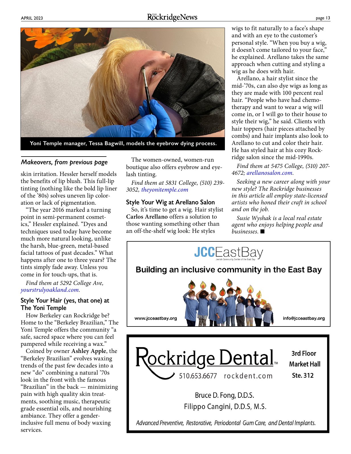 Click to zoom in The Rockridge News, April 2023, page 13