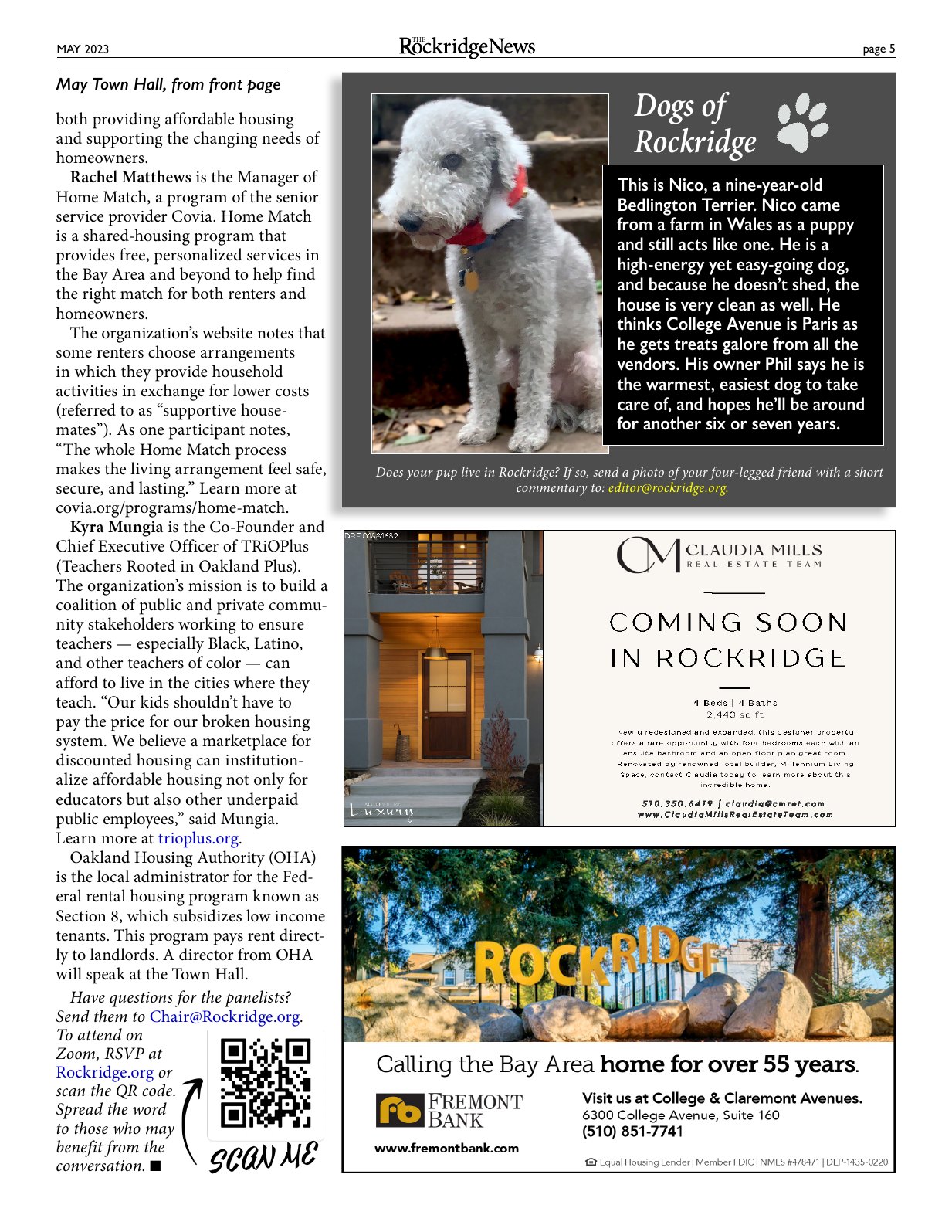 Click to zoom in The Rockridge News, May 2023, page 5
